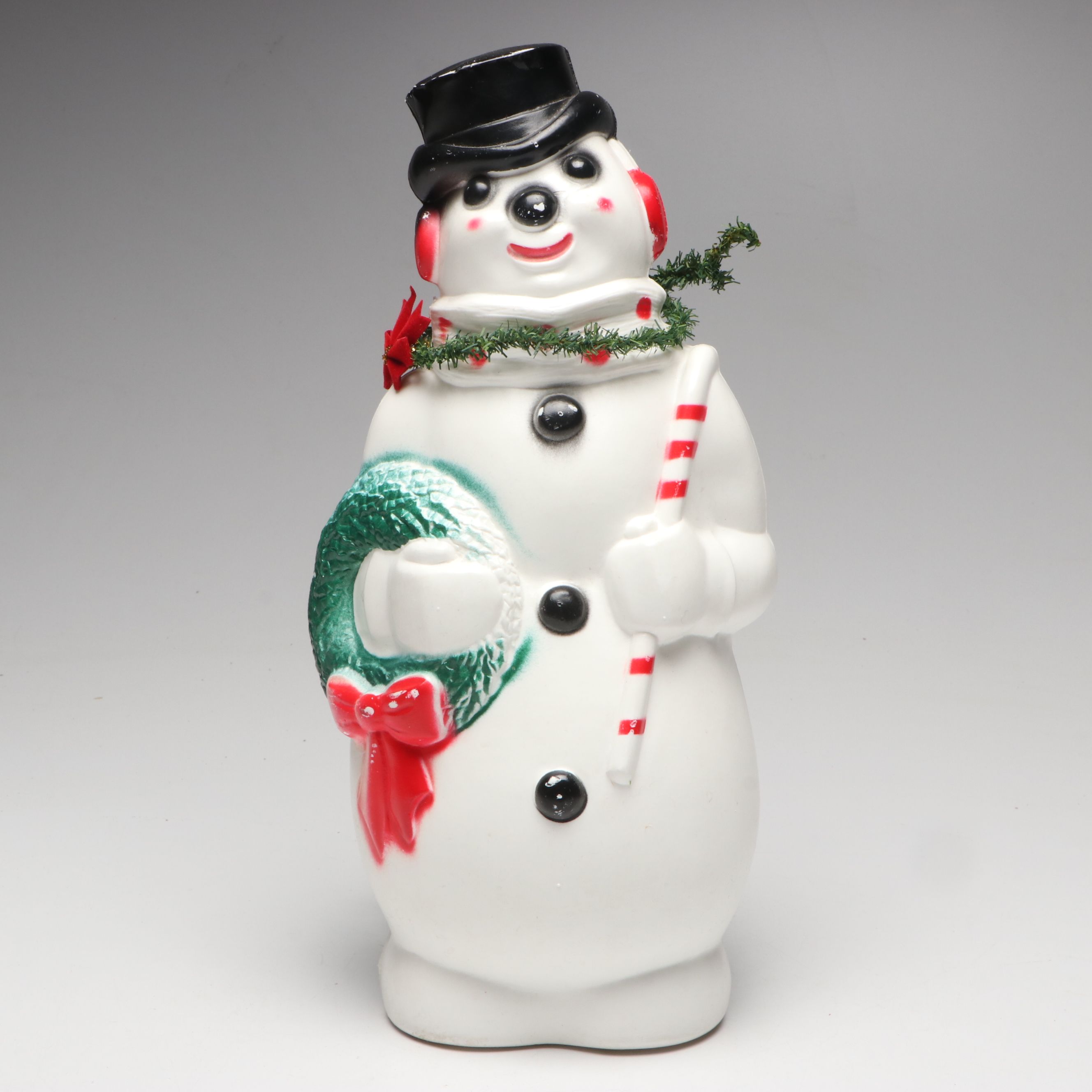 Resin Christmas Music Box with Plastic Snowman Table Lamp and More