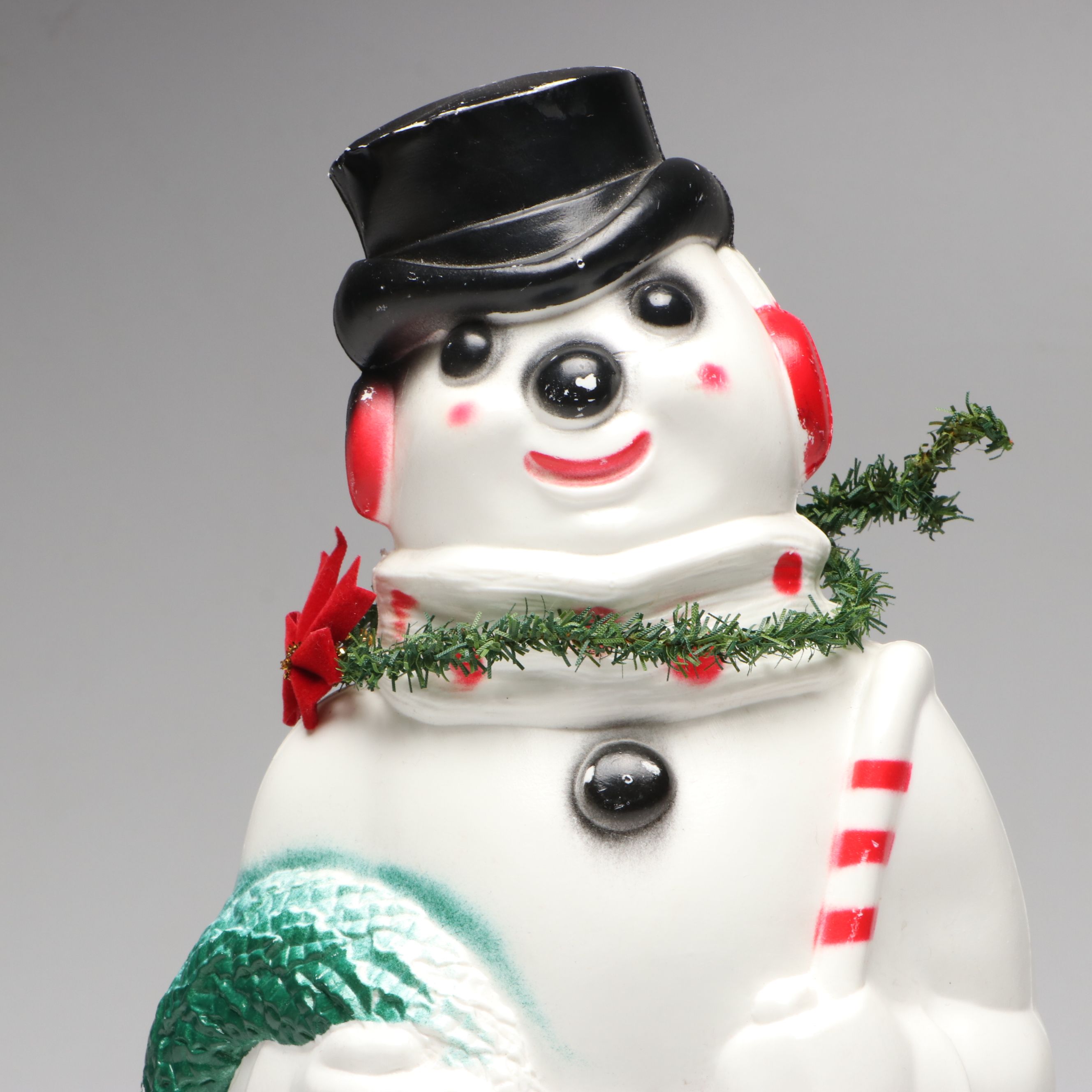 Resin Christmas Music Box with Plastic Snowman Table Lamp and More