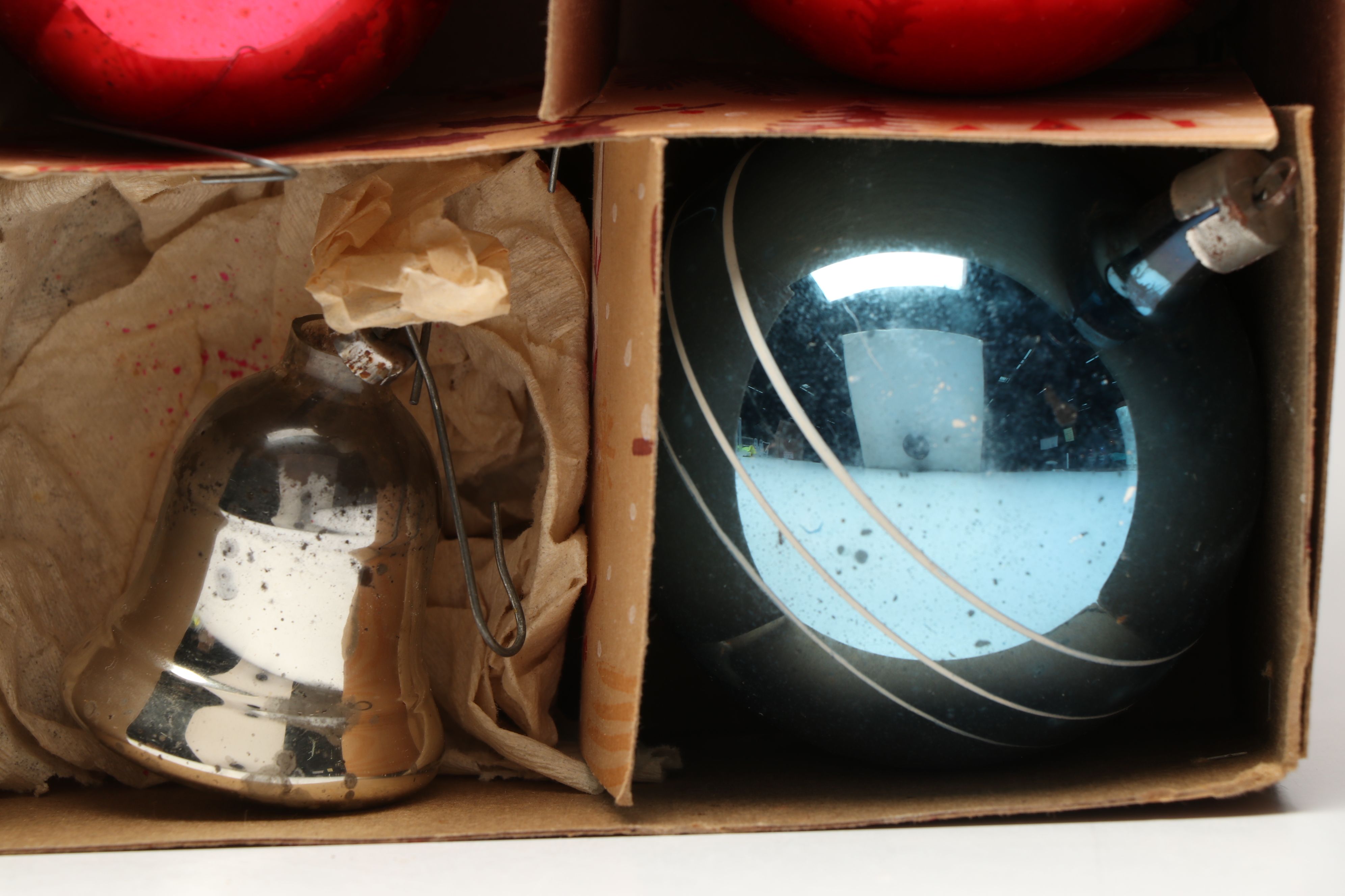 Coby and Shiny Brite Glass Ornaments with More Vintage Christmas Décor