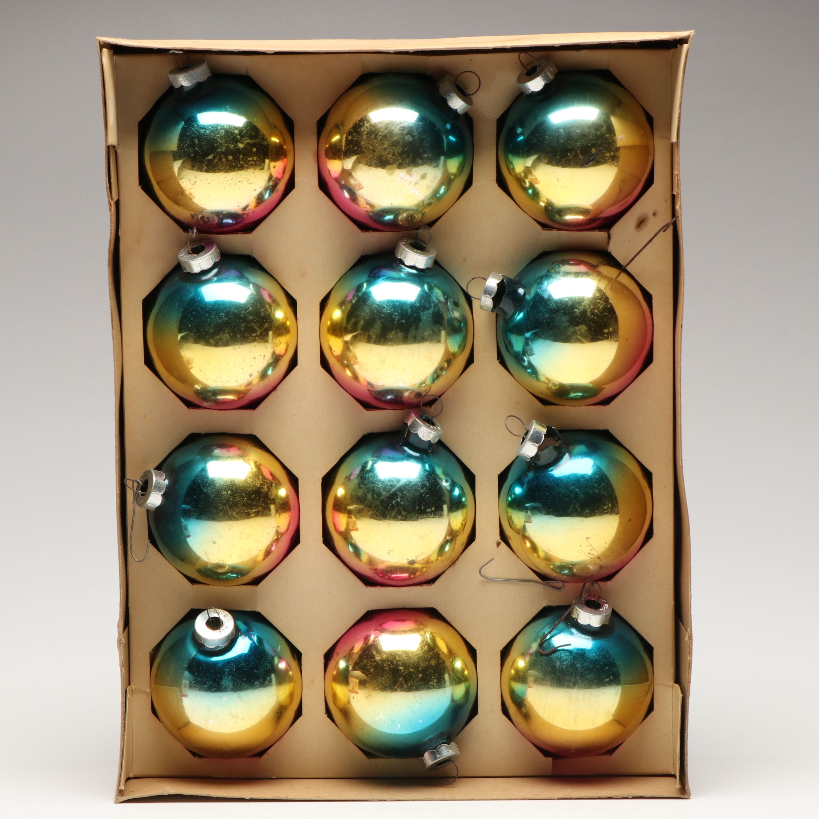 Coby and Shiny Brite Glass Ornaments with More Vintage Christmas Décor