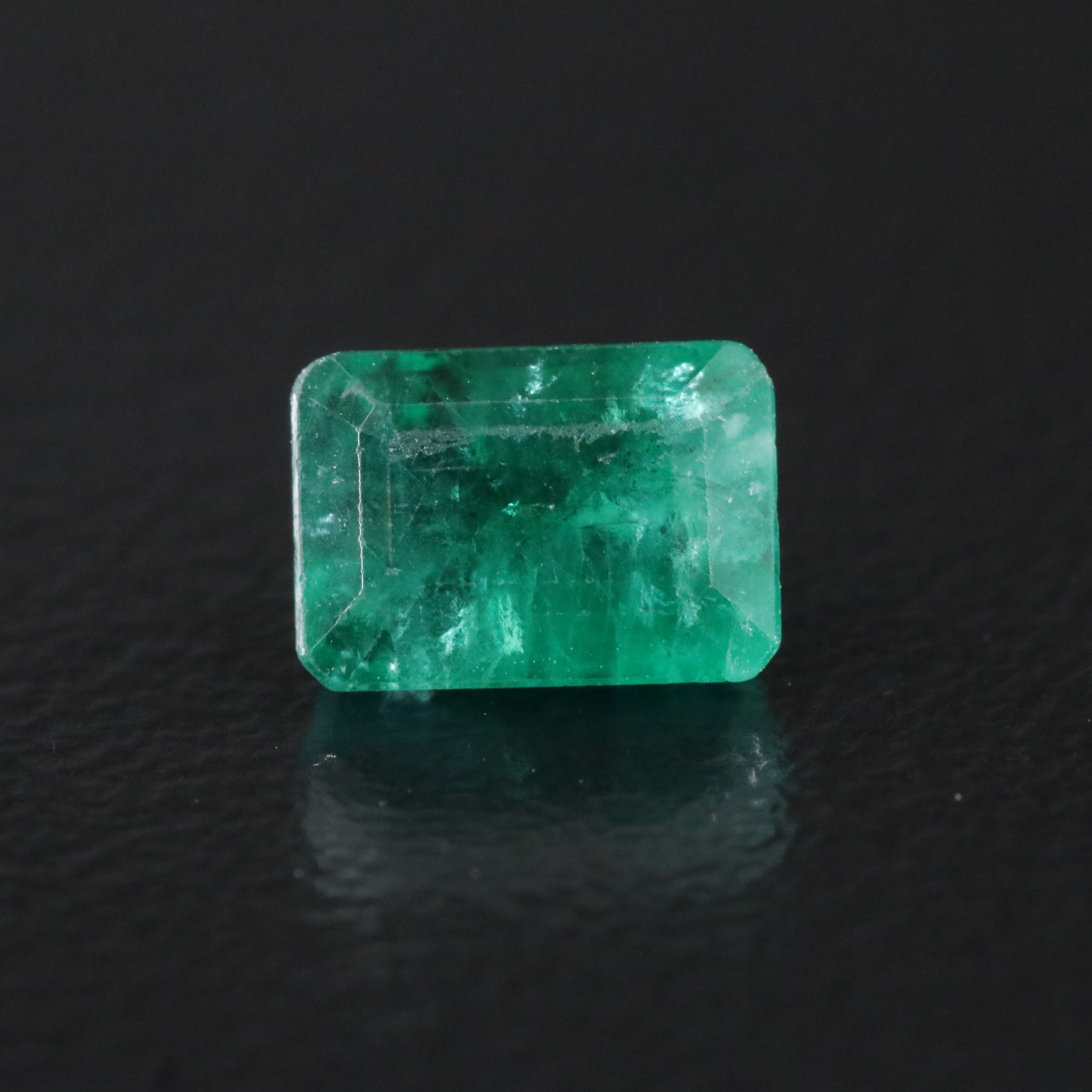 Loose 1.10 CT Brazilian Emerald with GIA Report