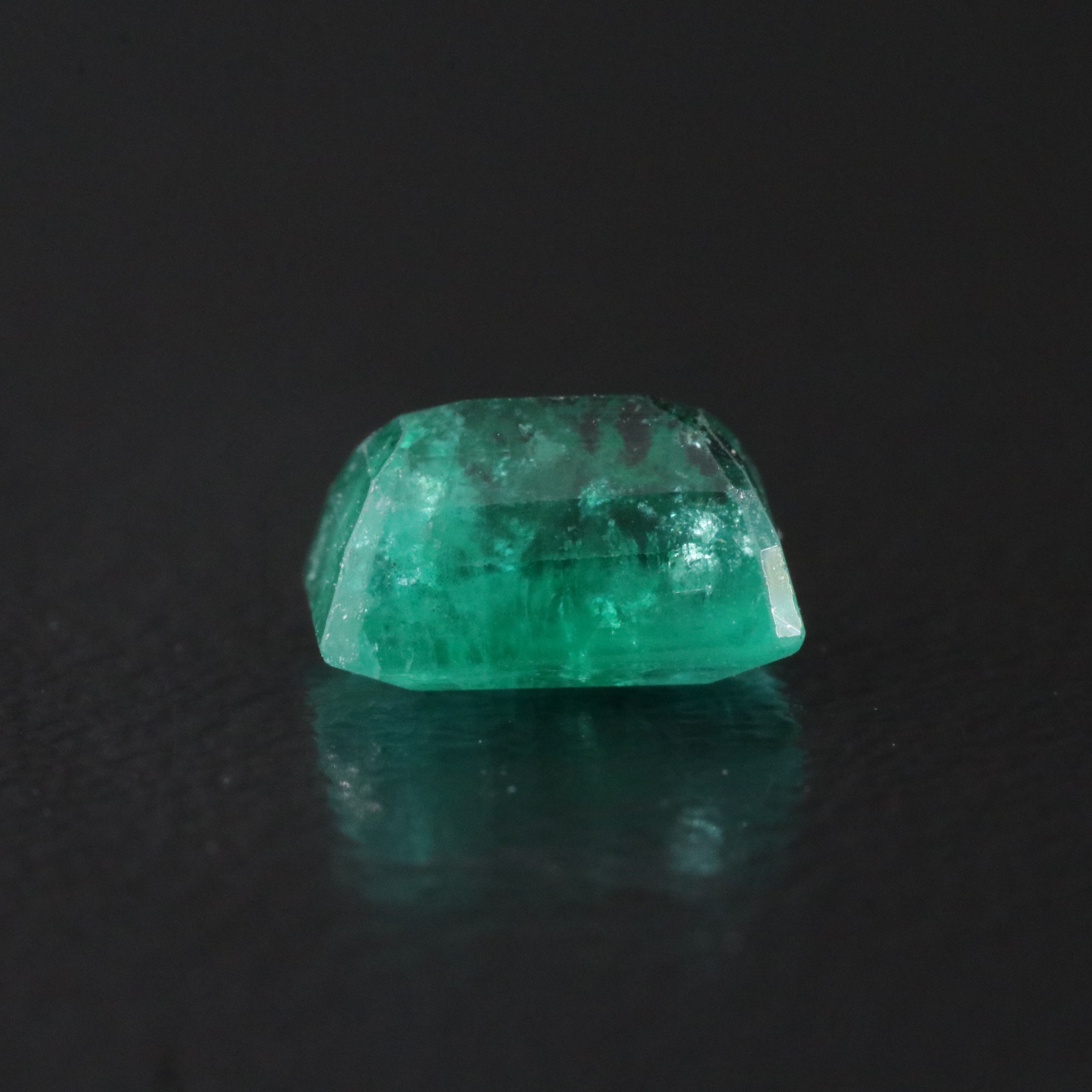 Loose 1.10 CT Brazilian Emerald with GIA Report