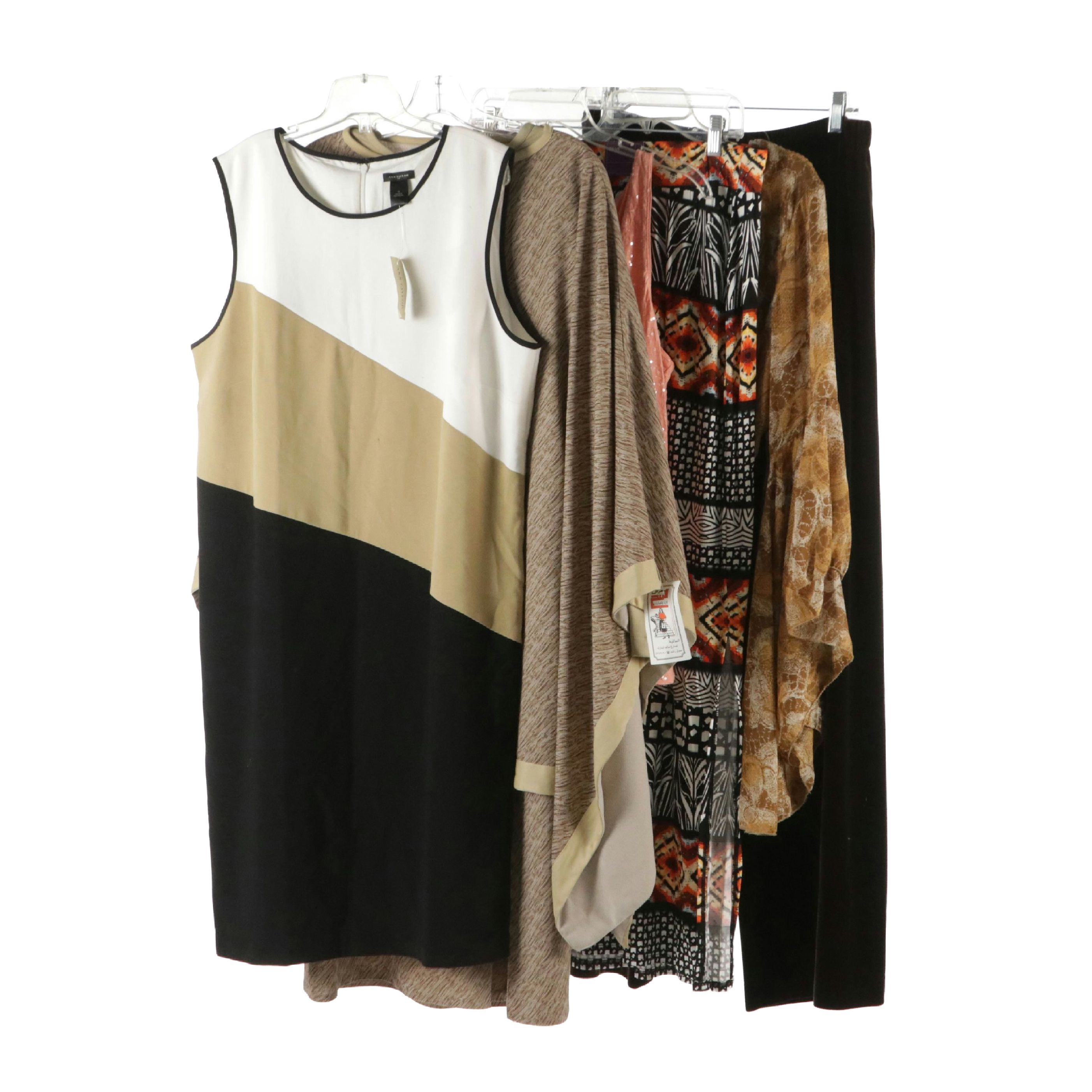 Escada Skirt Set, Ann Taylor Midi Dress, Lane Bryant Midi Skirt and More