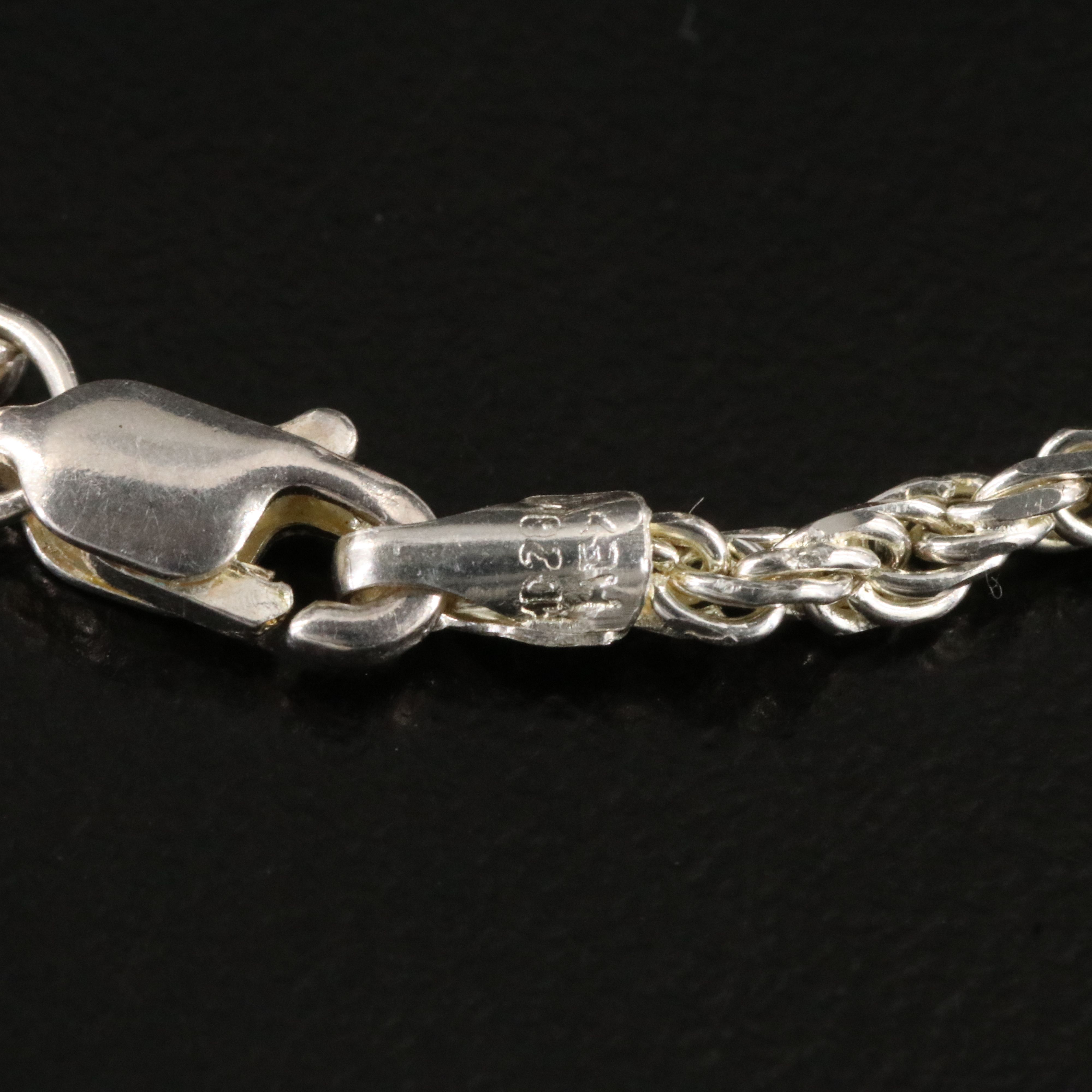 Sterling Rope Chain Necklace