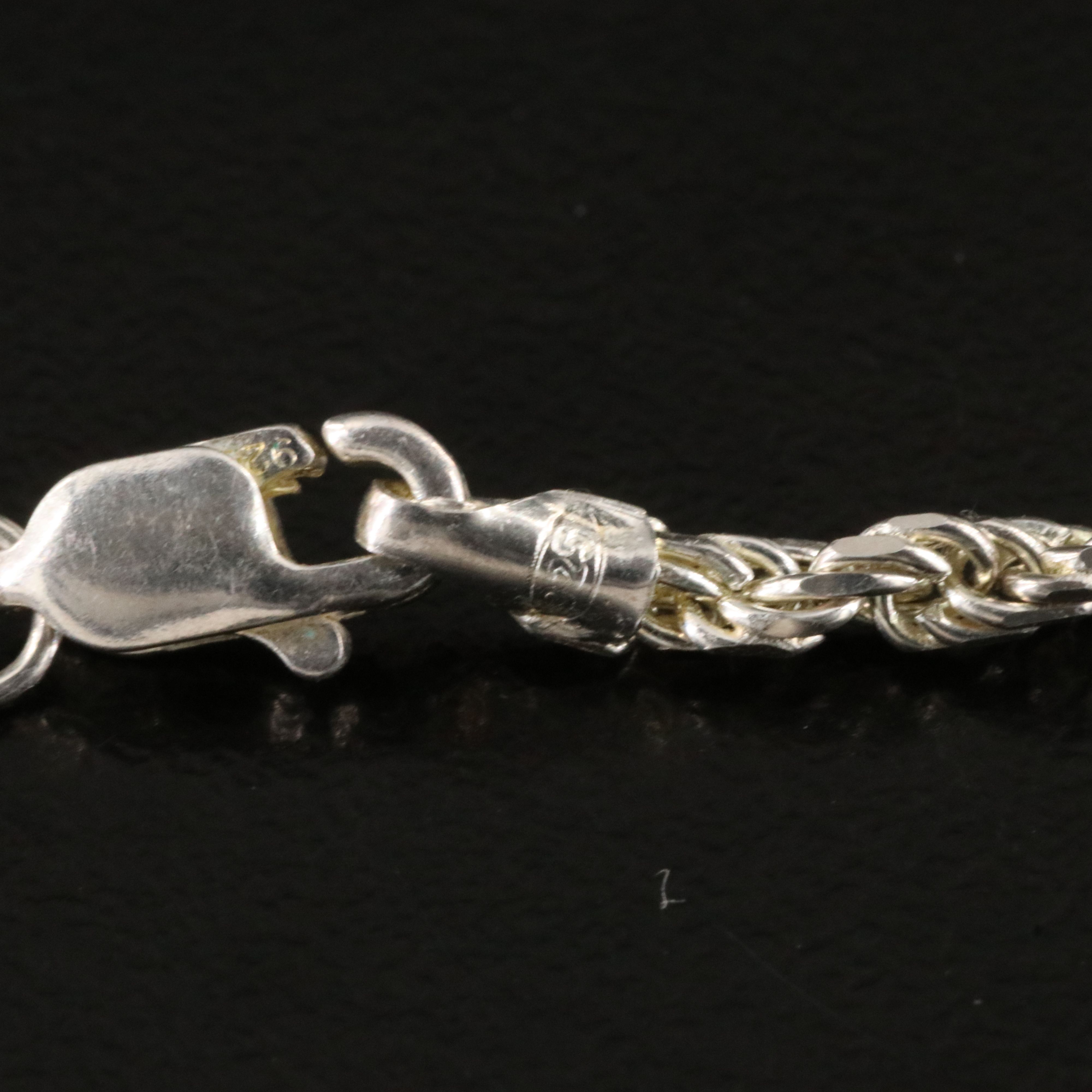 Sterling Rope Chain Necklace