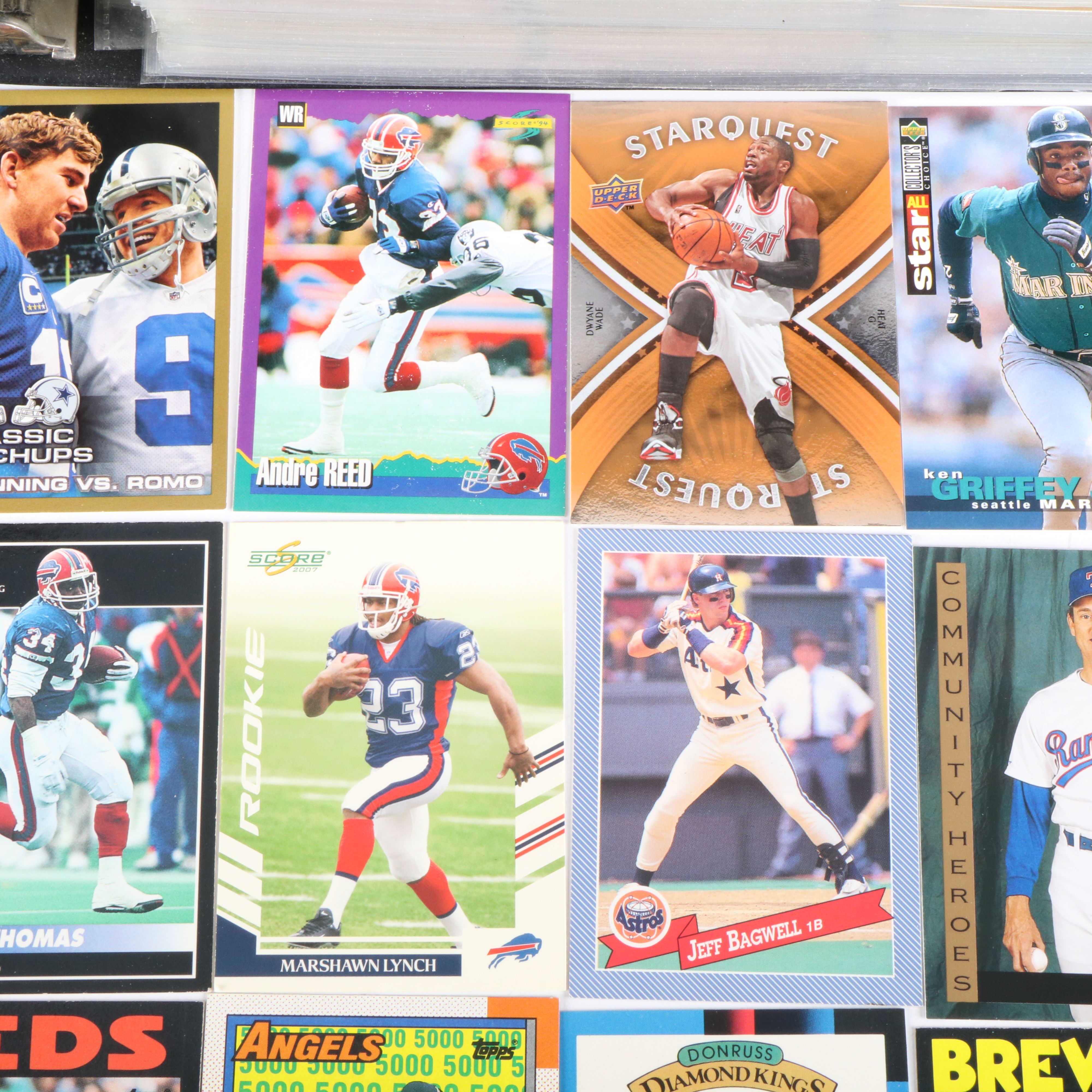 Topps with Other Sports Cards Featuring Pete Rose, Dan Marino, and More