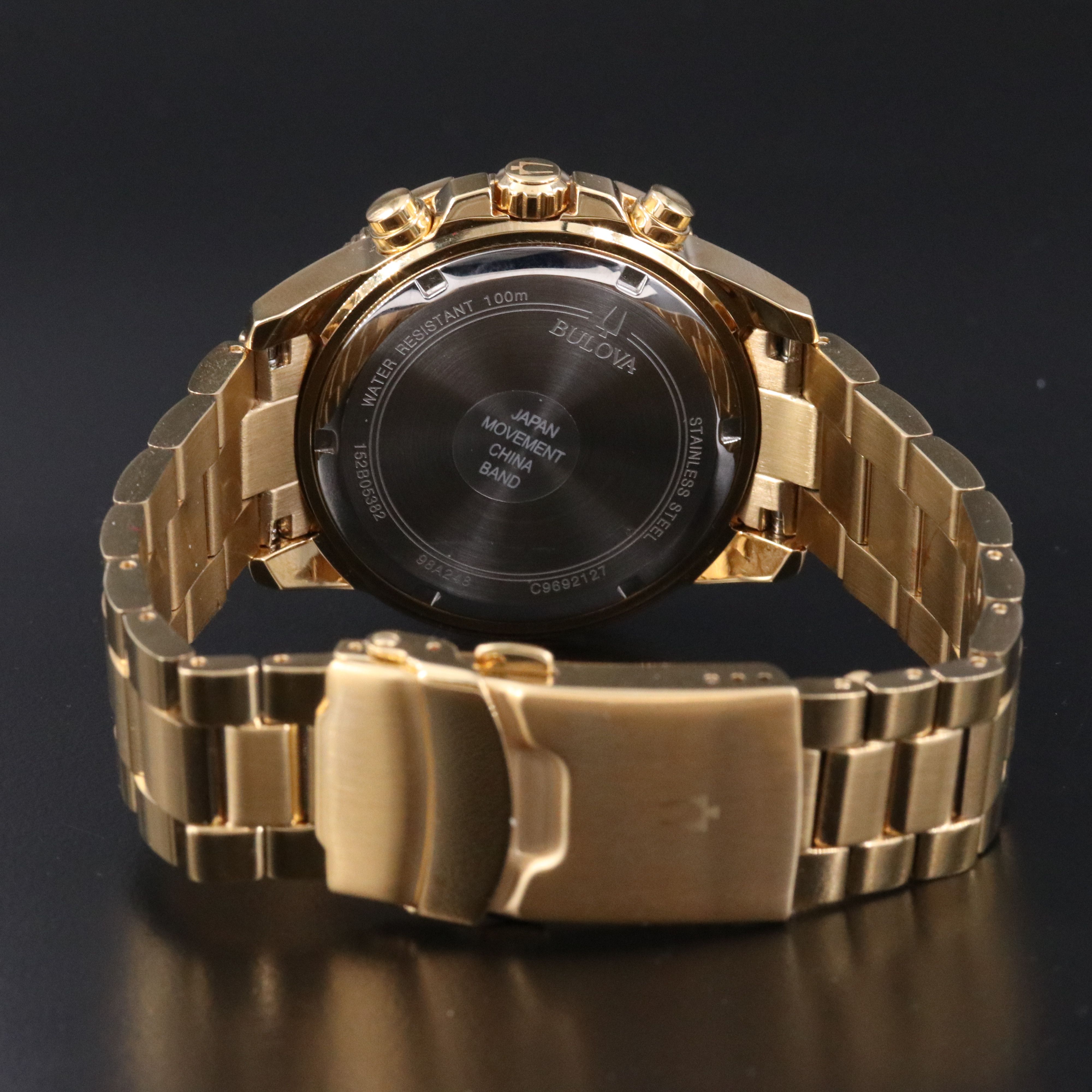 Bulova Accutron Gold-Tone Sport Chronograph Watch