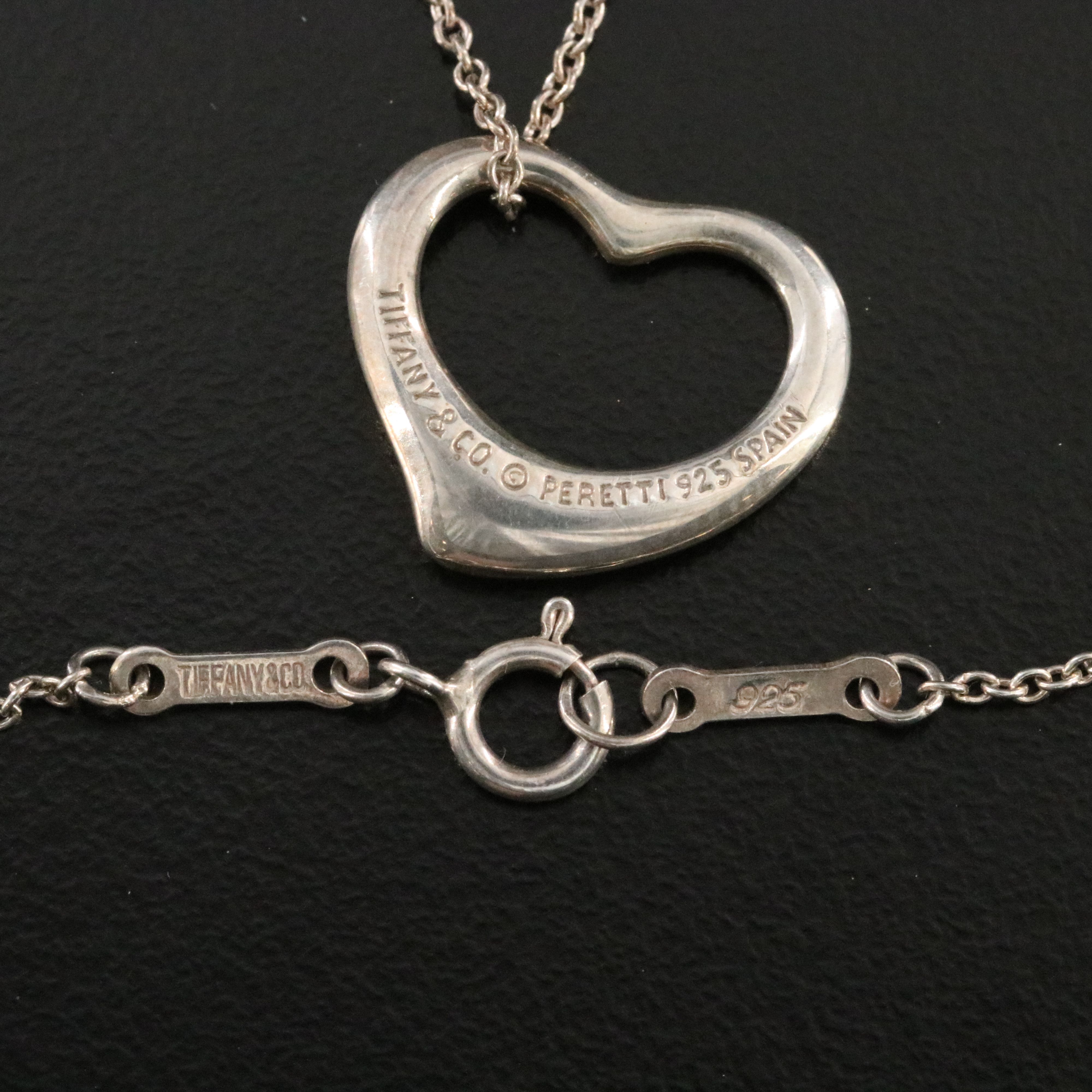 Elsa Peretti for Tiffany & Co. Sterling Open Heart Pendant Necklace
