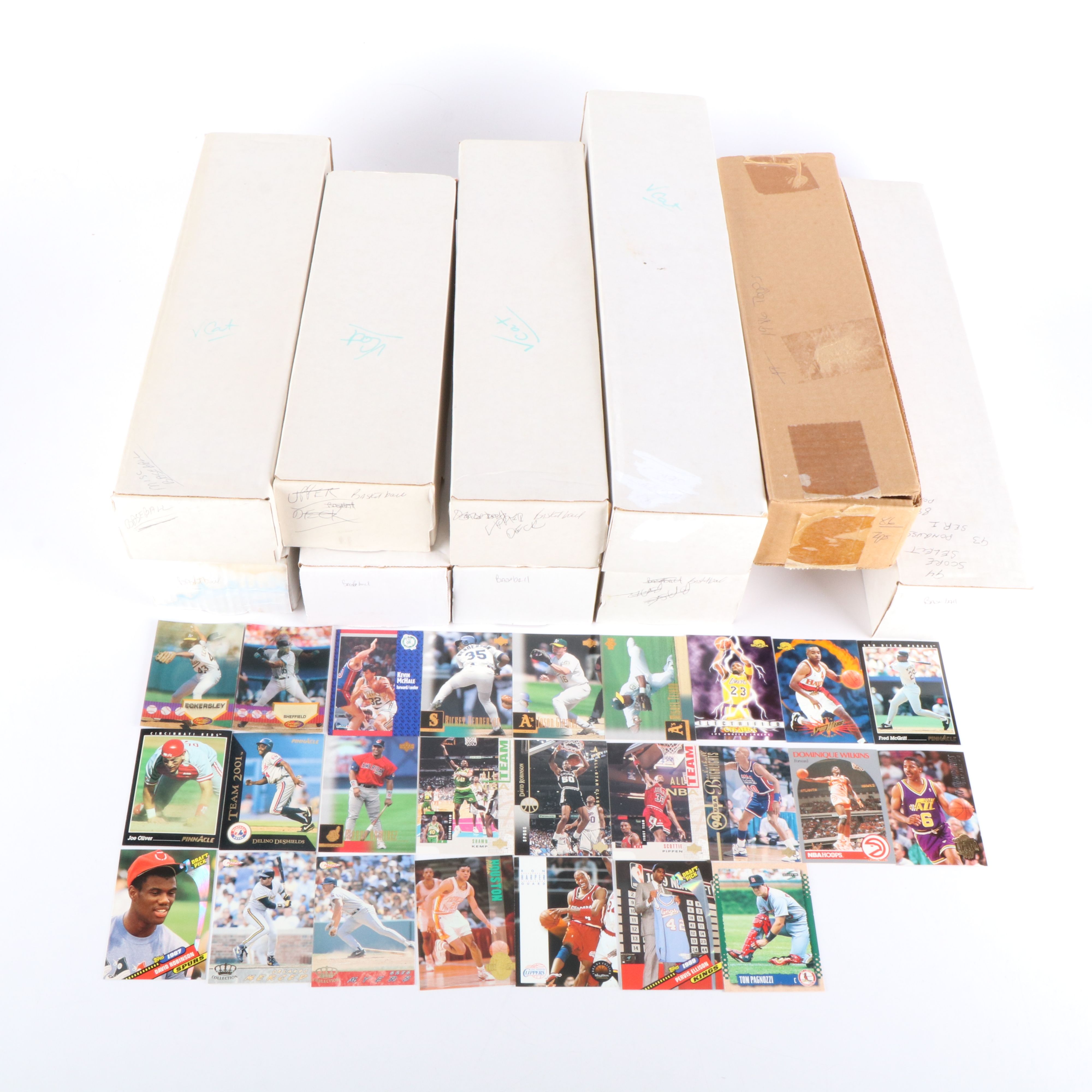 NBA Hoops with Other Sports Cards Featuring Manny Ramirez and Dominique Wilkins