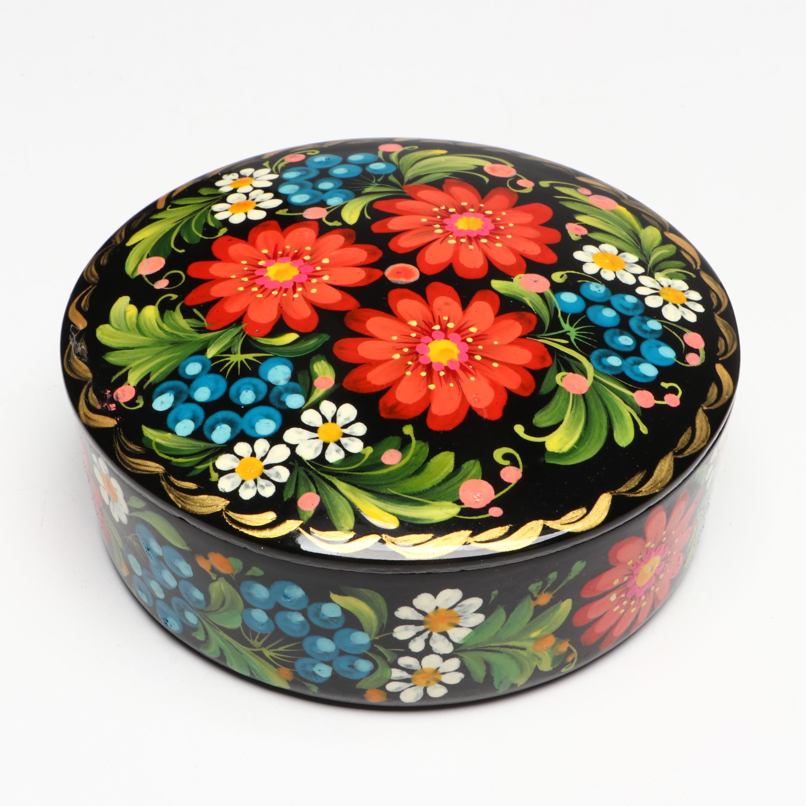 Godinger Silver Plate Box with Russian, Turkish and More Folk Art Boxes