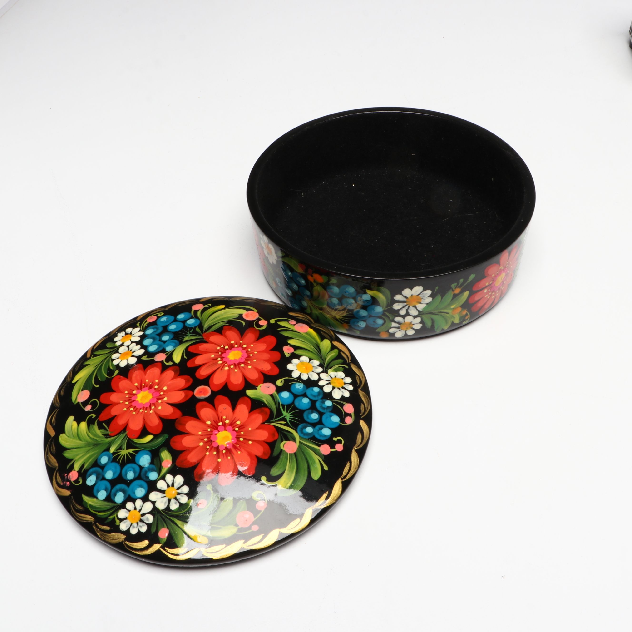 Godinger Silver Plate Box with Russian, Turkish and More Folk Art Boxes