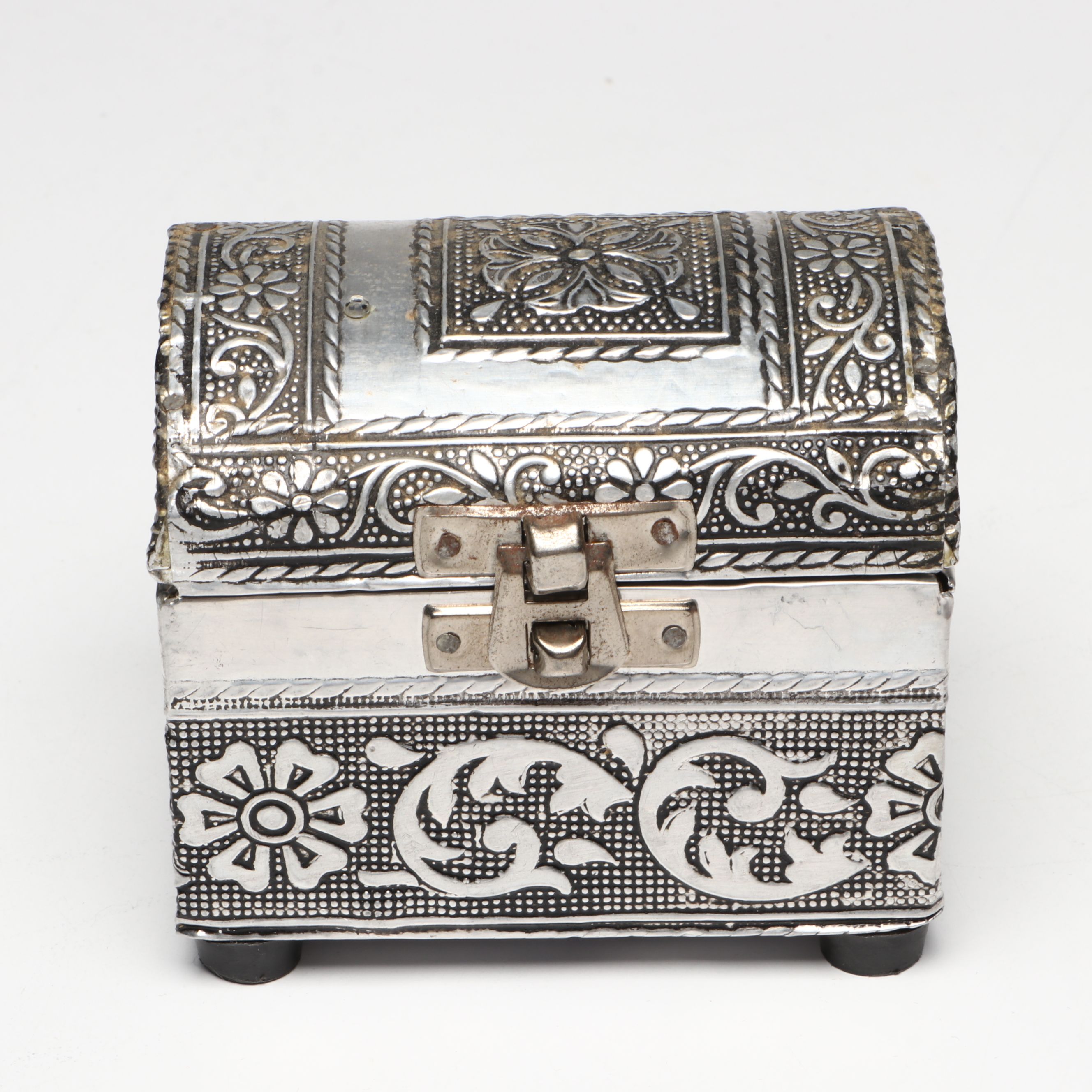 Godinger Silver Plate Box with Russian, Turkish and More Folk Art Boxes