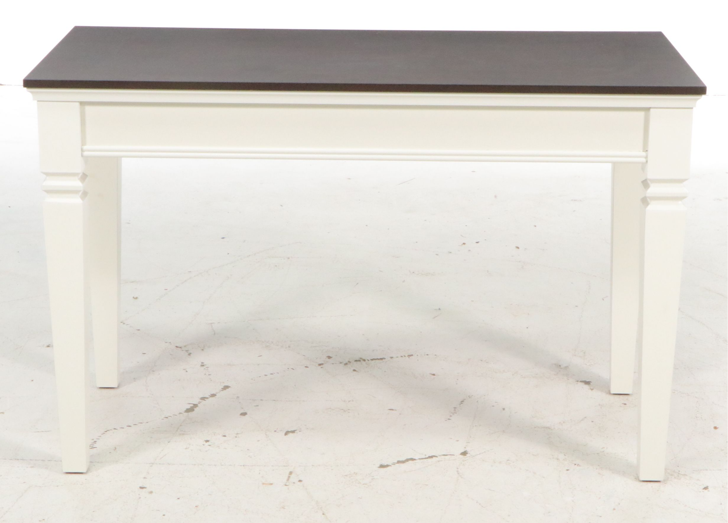 Modern Farmhouse Style Computer Desk with Drop-Front Keyboard Drawer