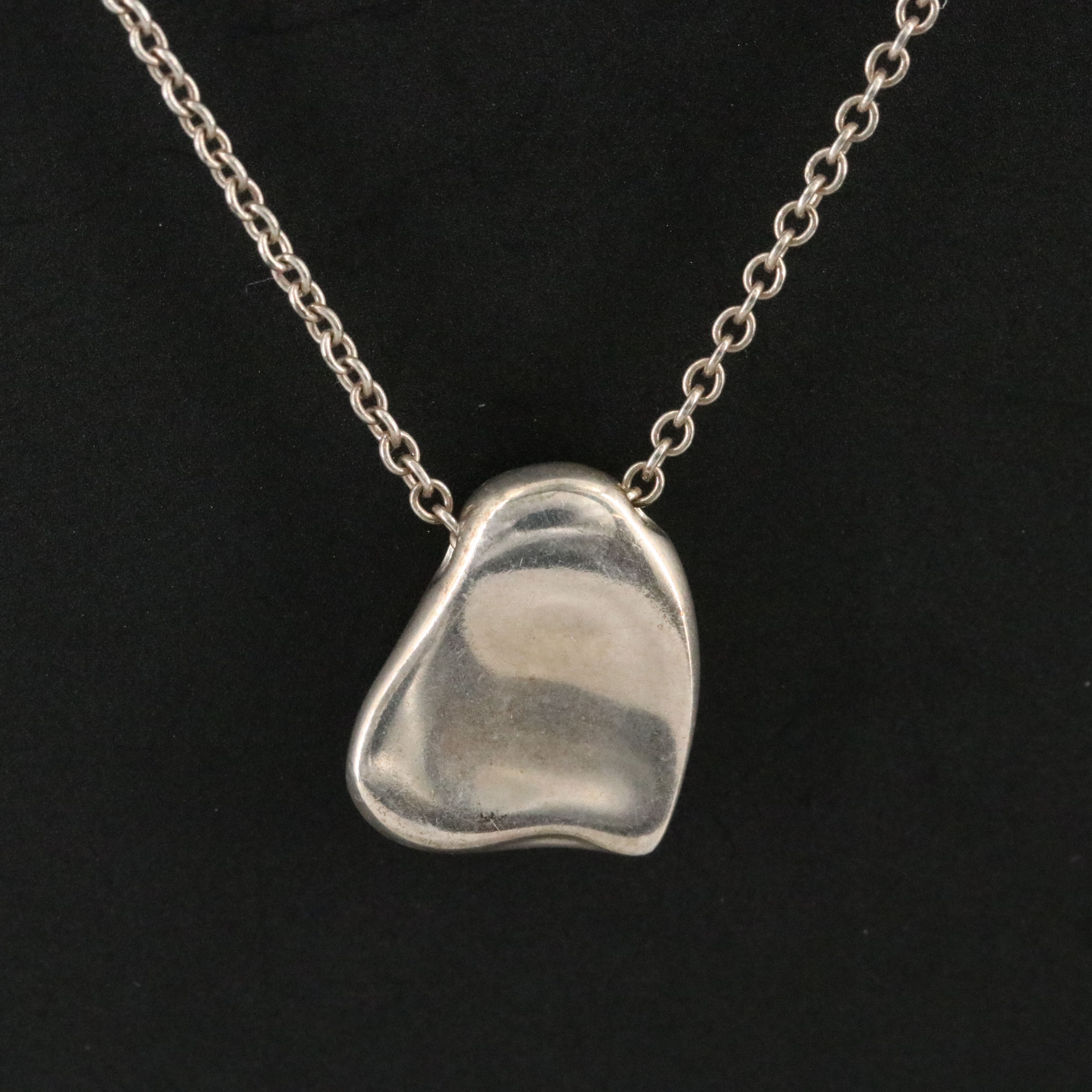 Elsa Peretti for Tiffany & Co. Sterling Closed Heart Necklace