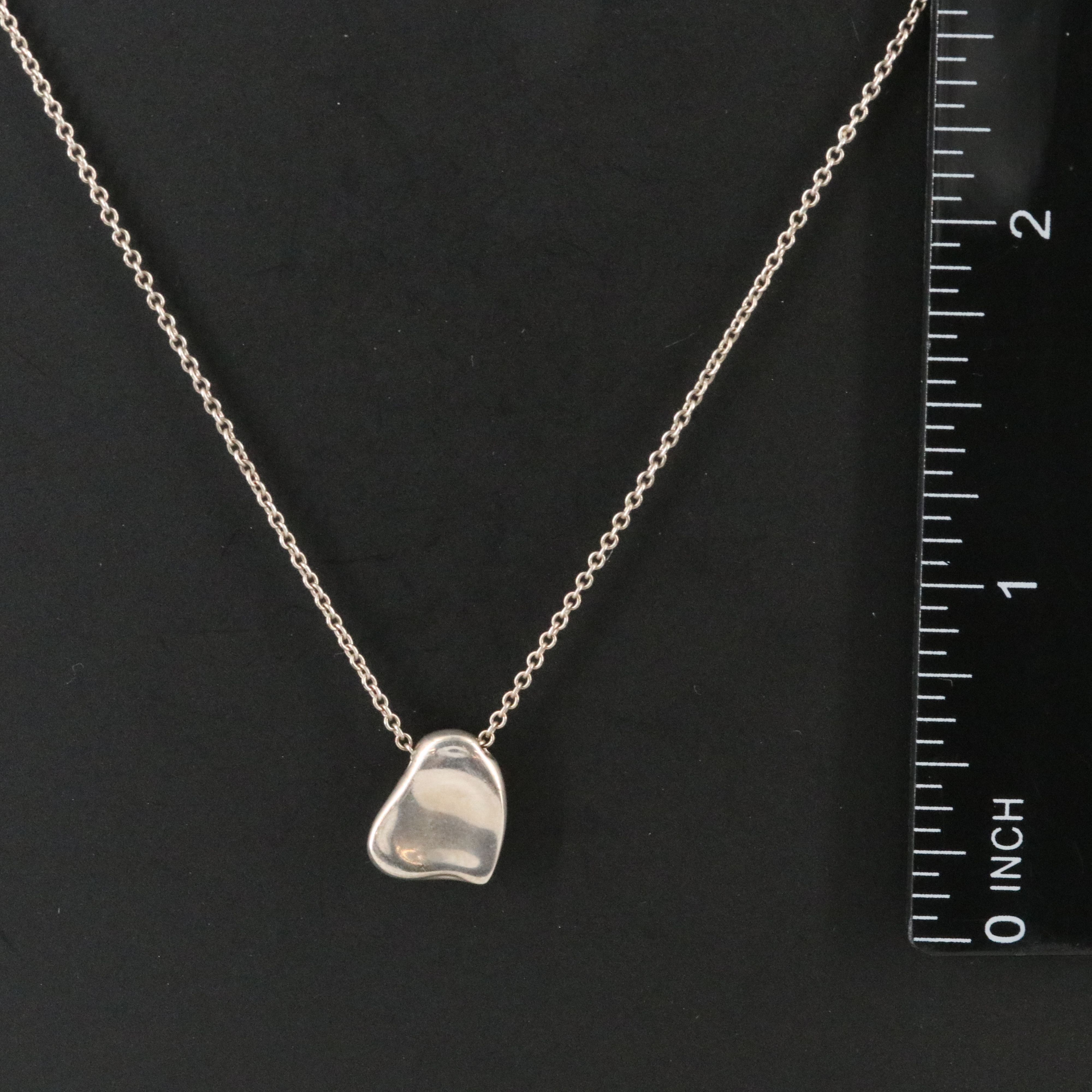 Elsa Peretti for Tiffany & Co. Sterling Closed Heart Necklace