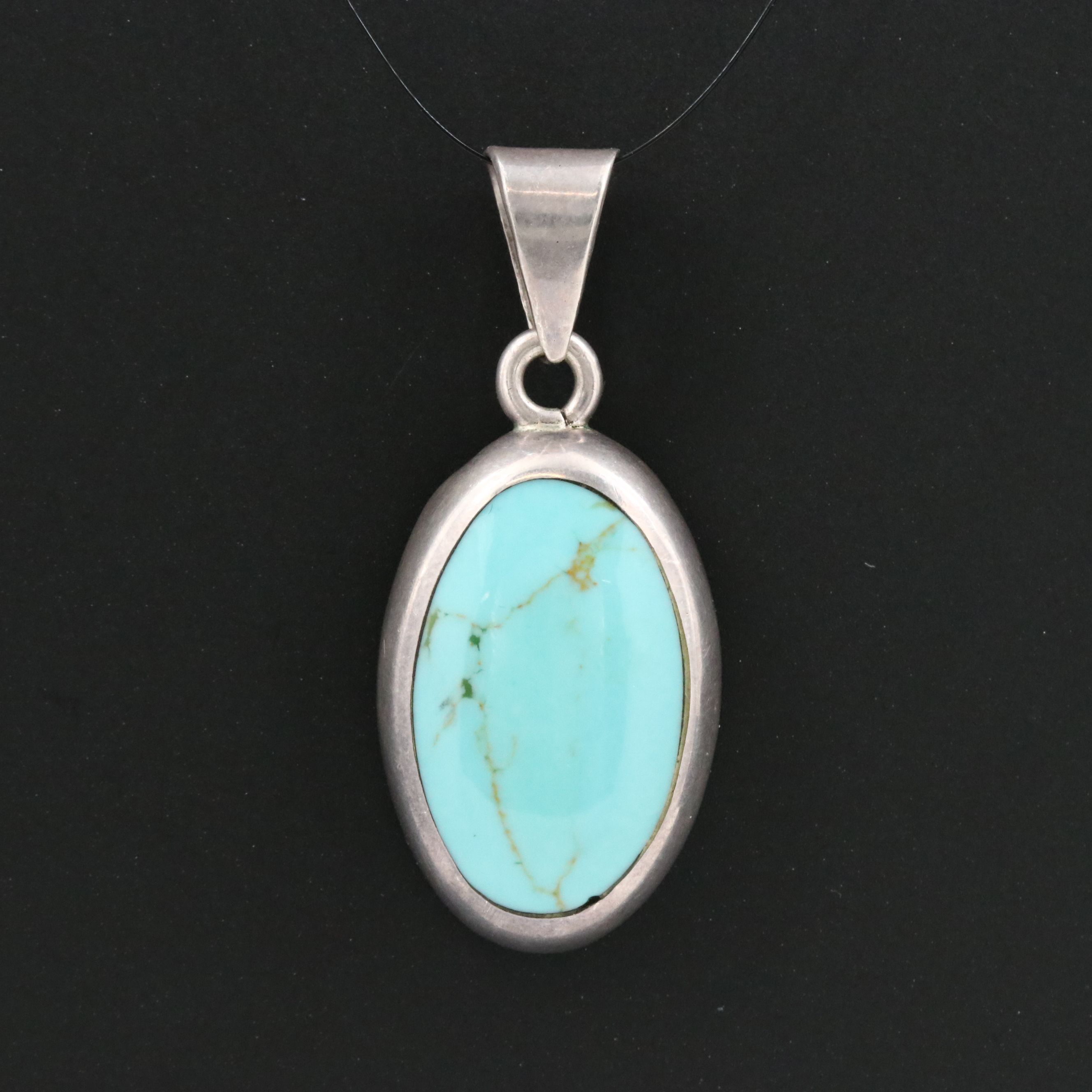 Sterling Turquoise Pendant