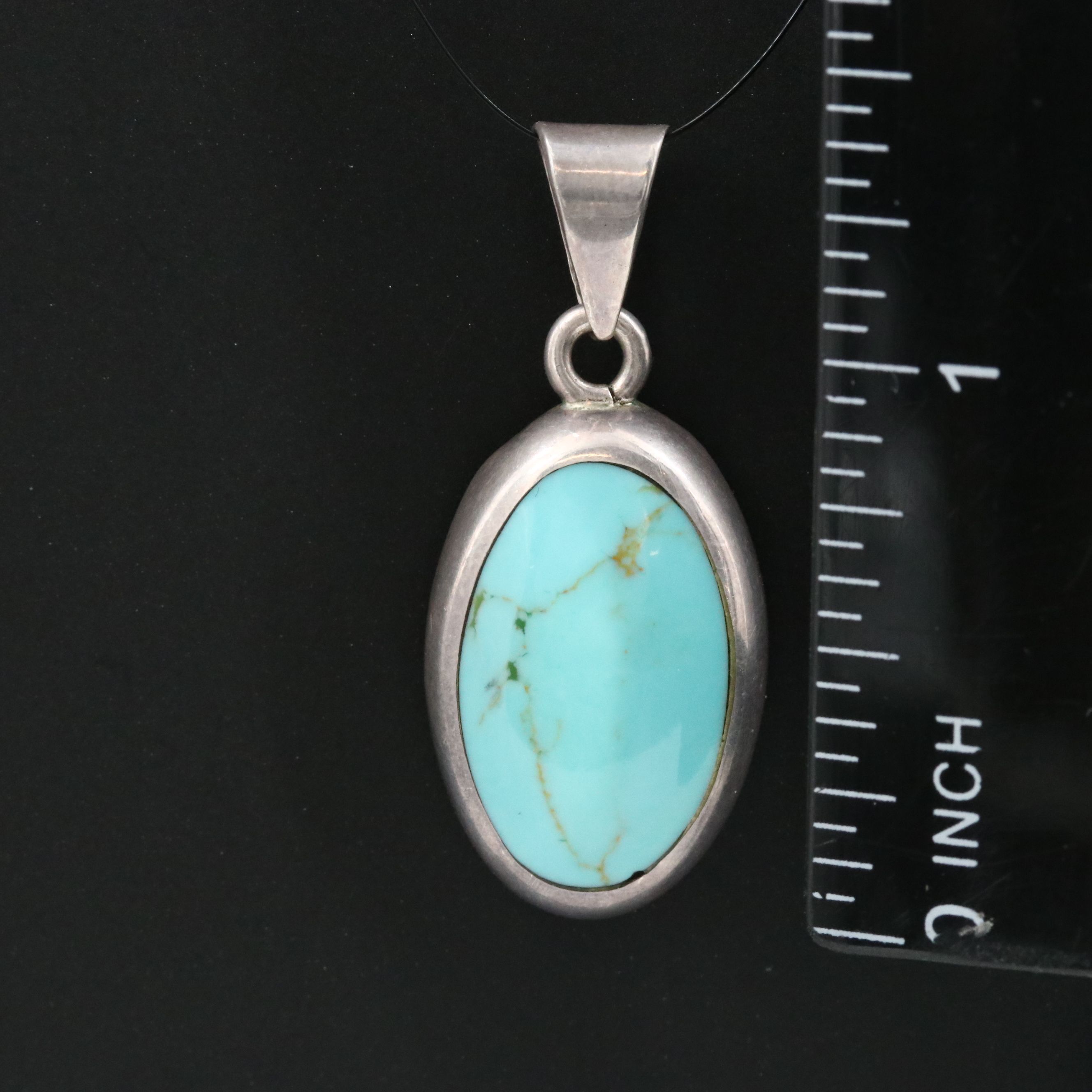 Sterling Turquoise Pendant