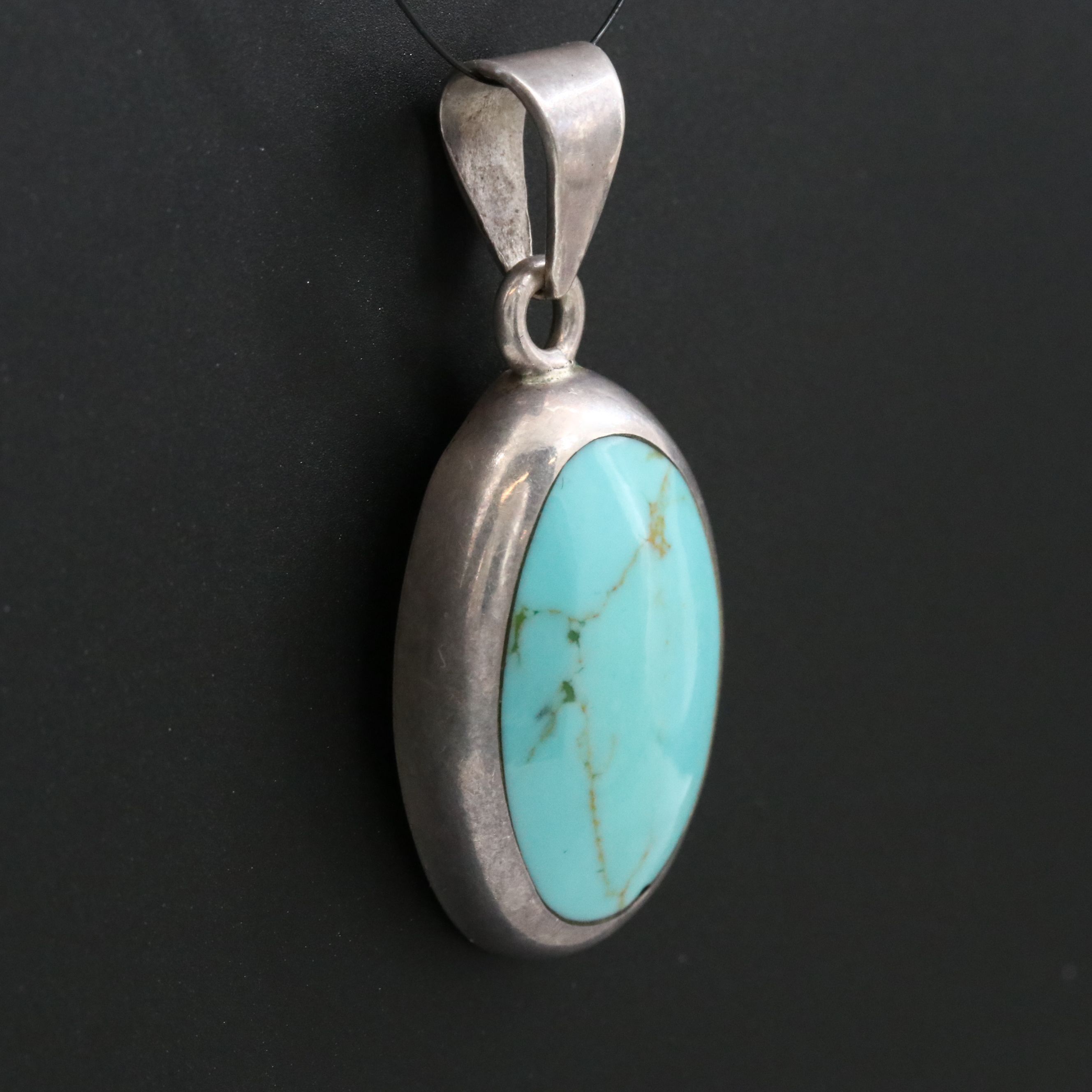 Sterling Turquoise Pendant