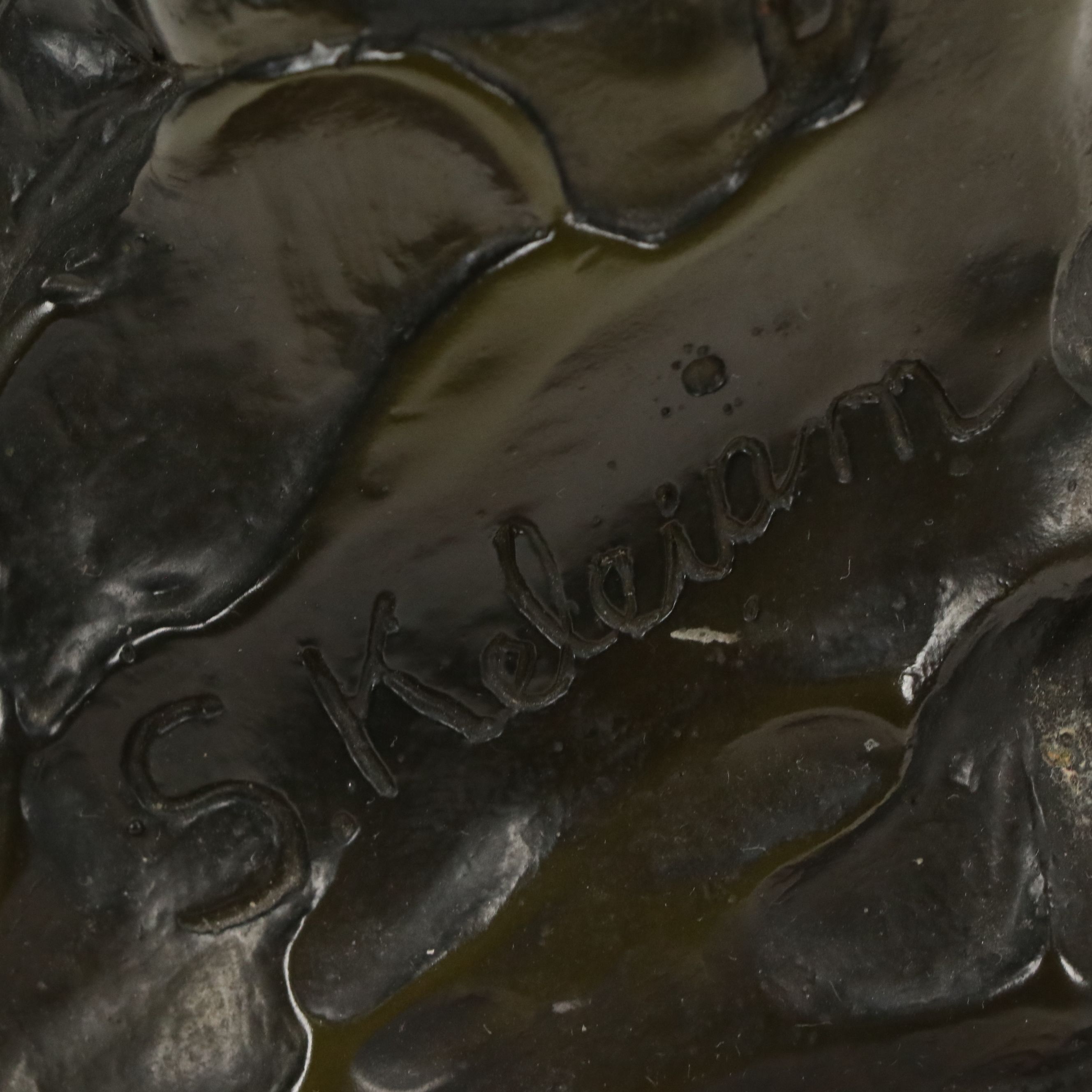 Patinated Spelter Bust of Native American After S. Keleiam, 20th Century