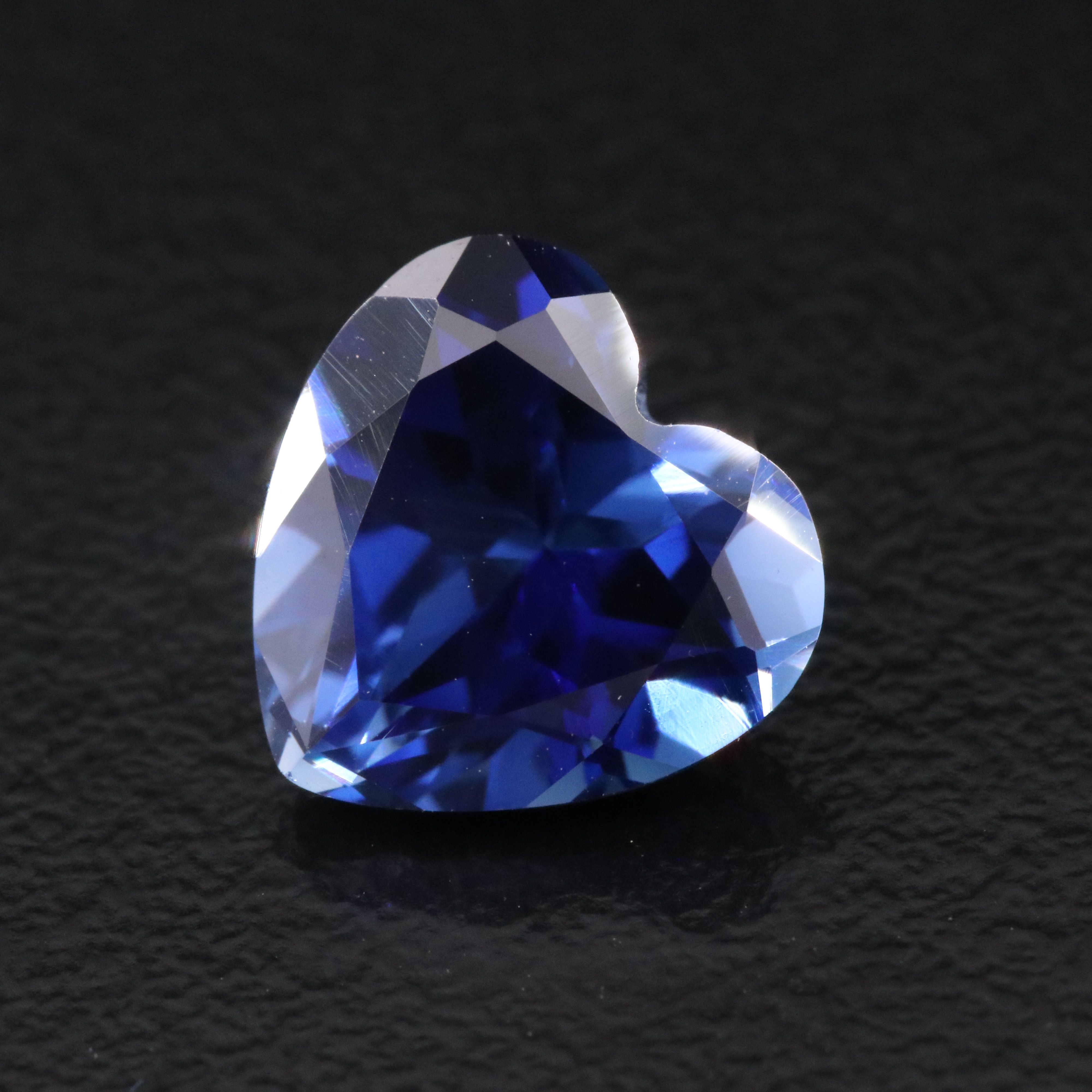 Loose 4.56 CT Lab Grown Sapphire