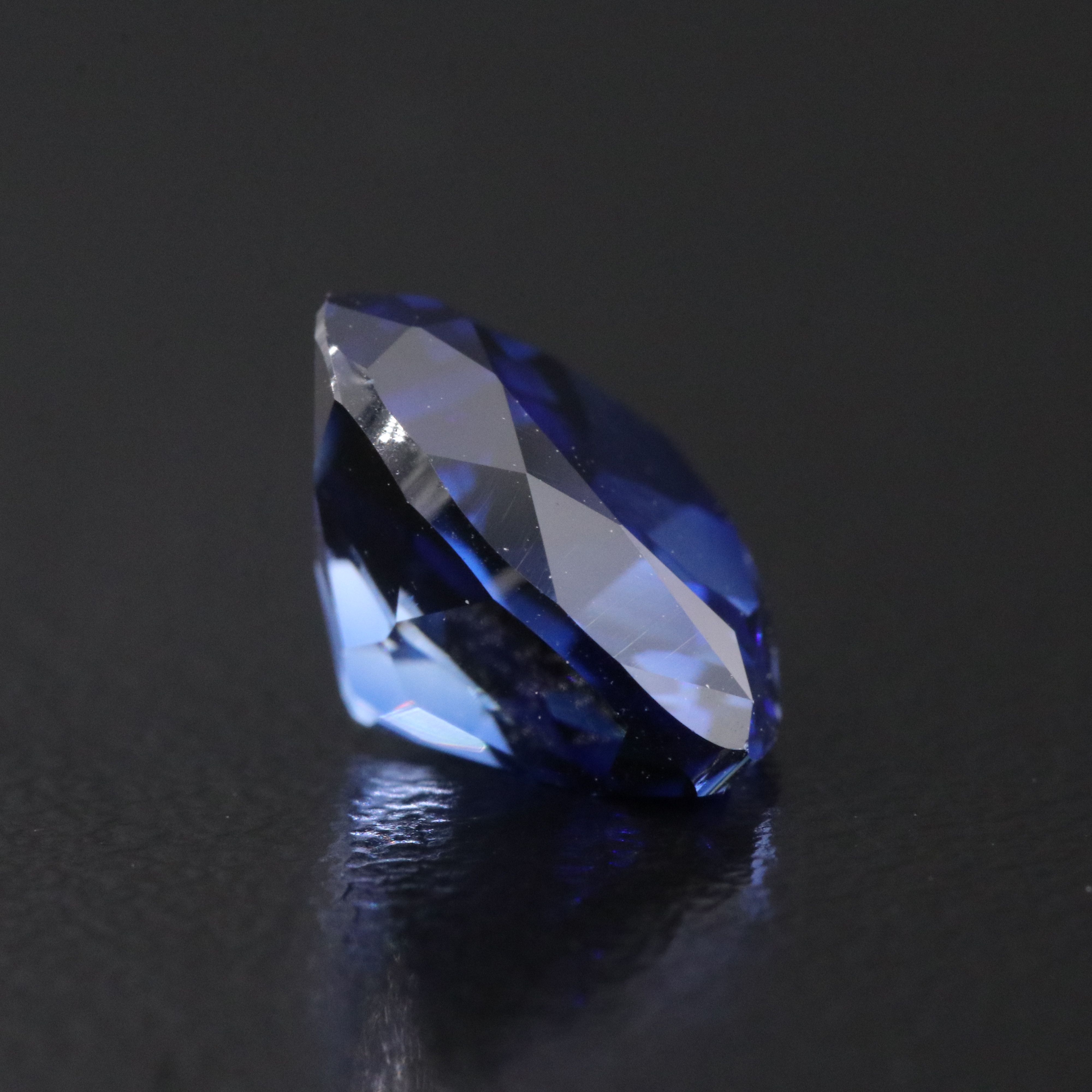 Loose 4.56 CT Lab Grown Sapphire