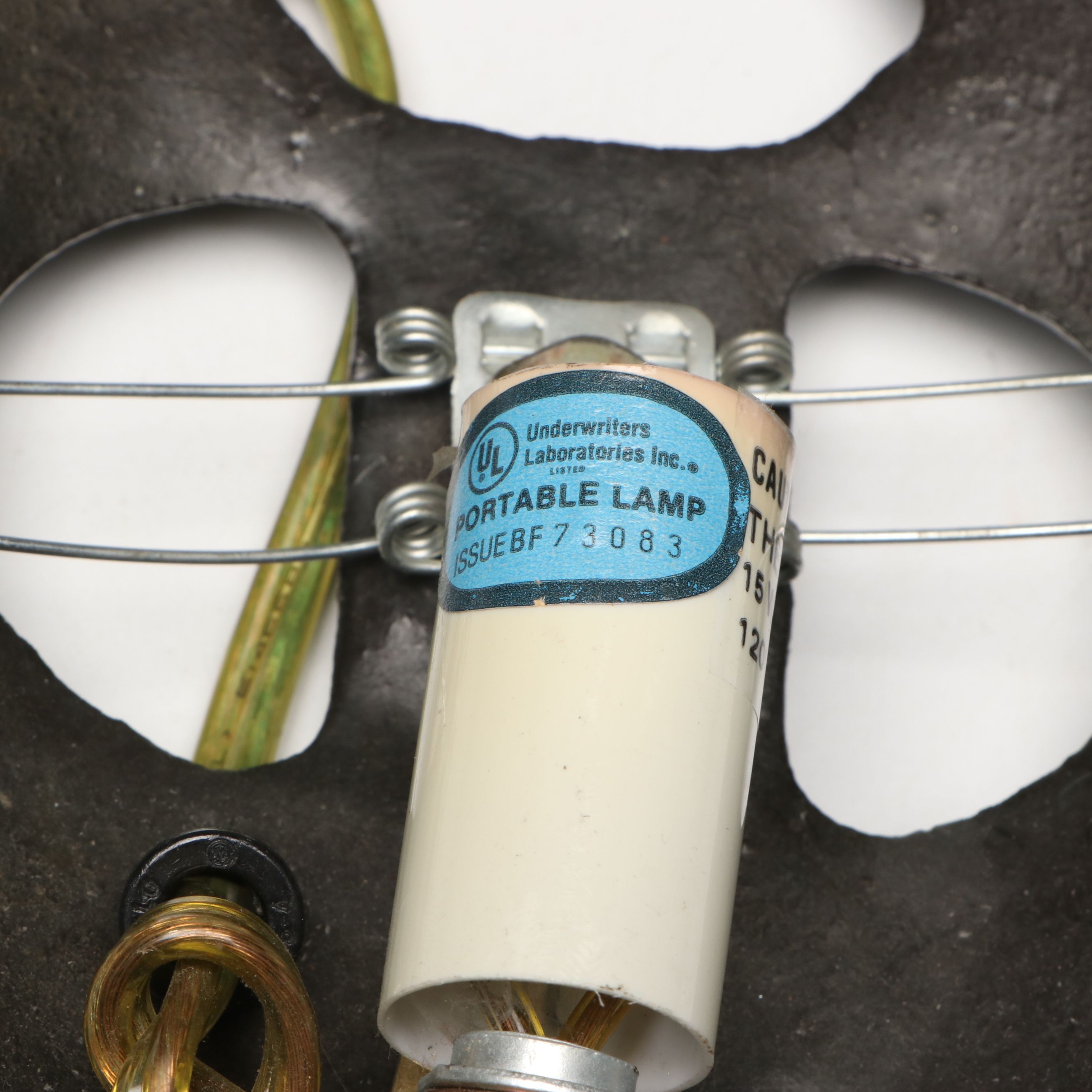 Tortoise Form Cast Iron Accent Lamp with Green Coated Glass Shade