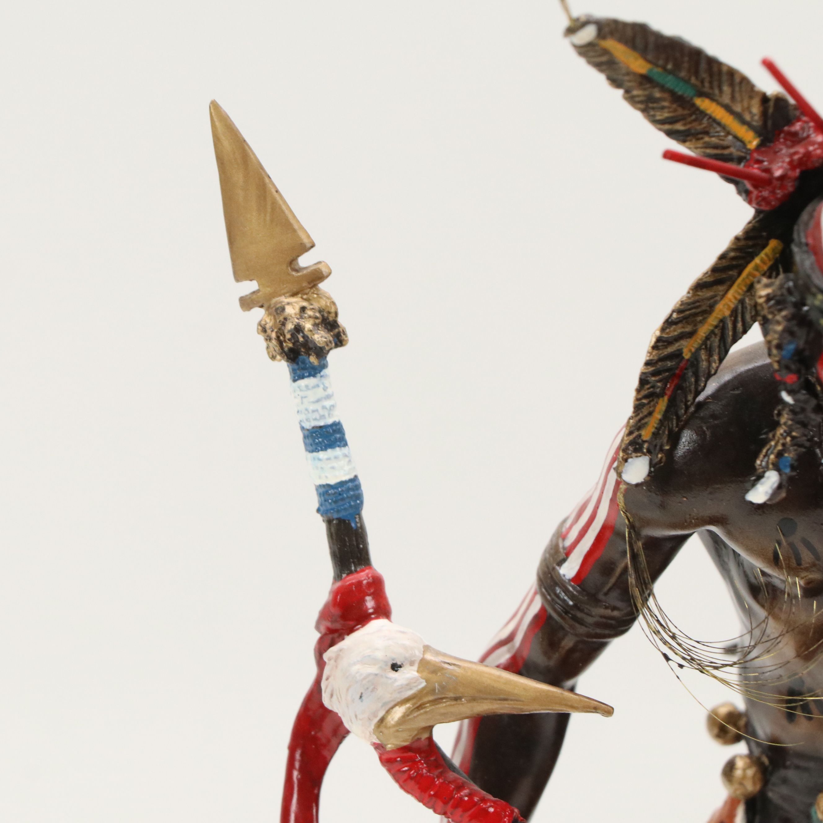 Franklin Mint Cold-Painted Bronze Figurine "Spirit of the Red Fox"