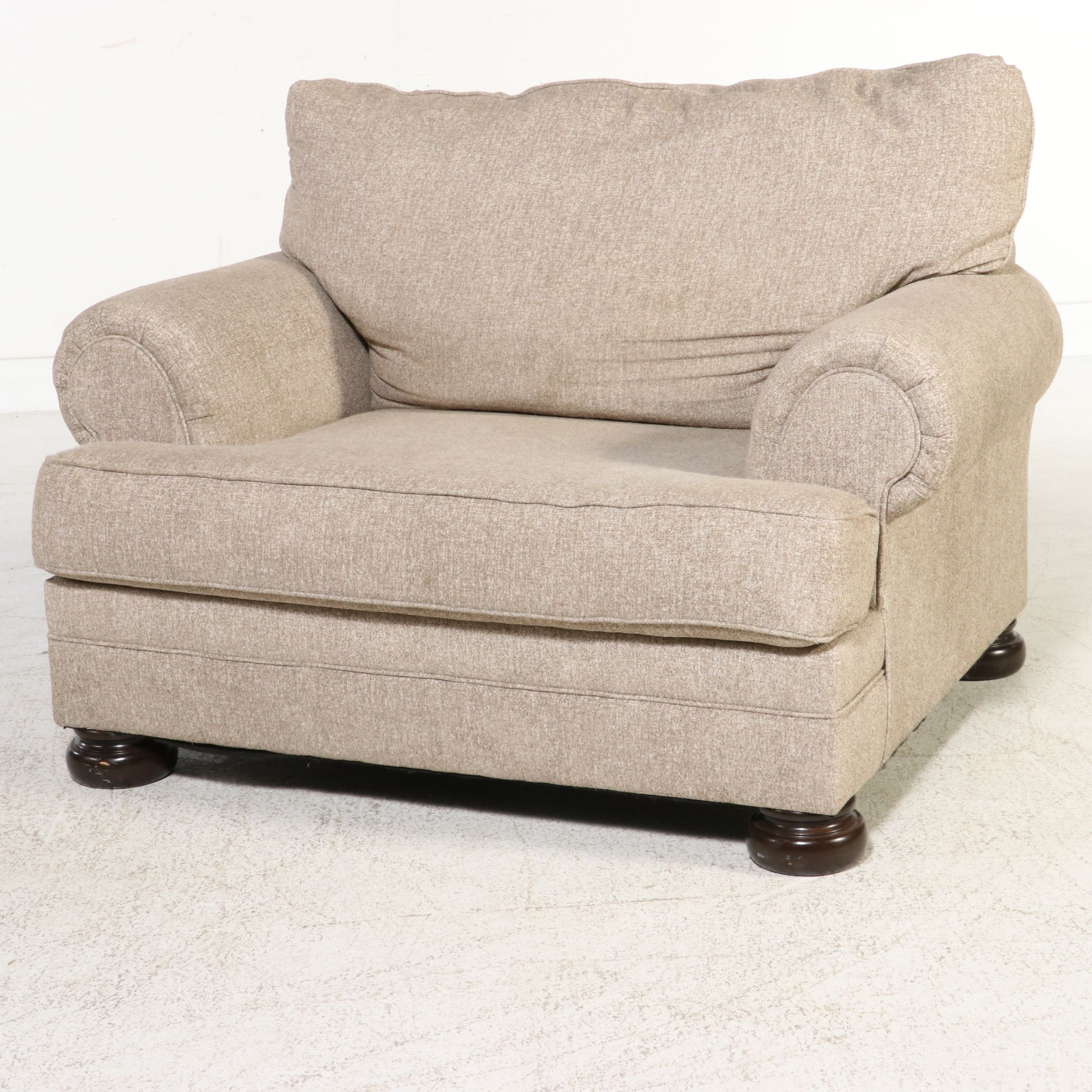 Pair of Millennium by Ashley "Chair and a Half" with Ottoman