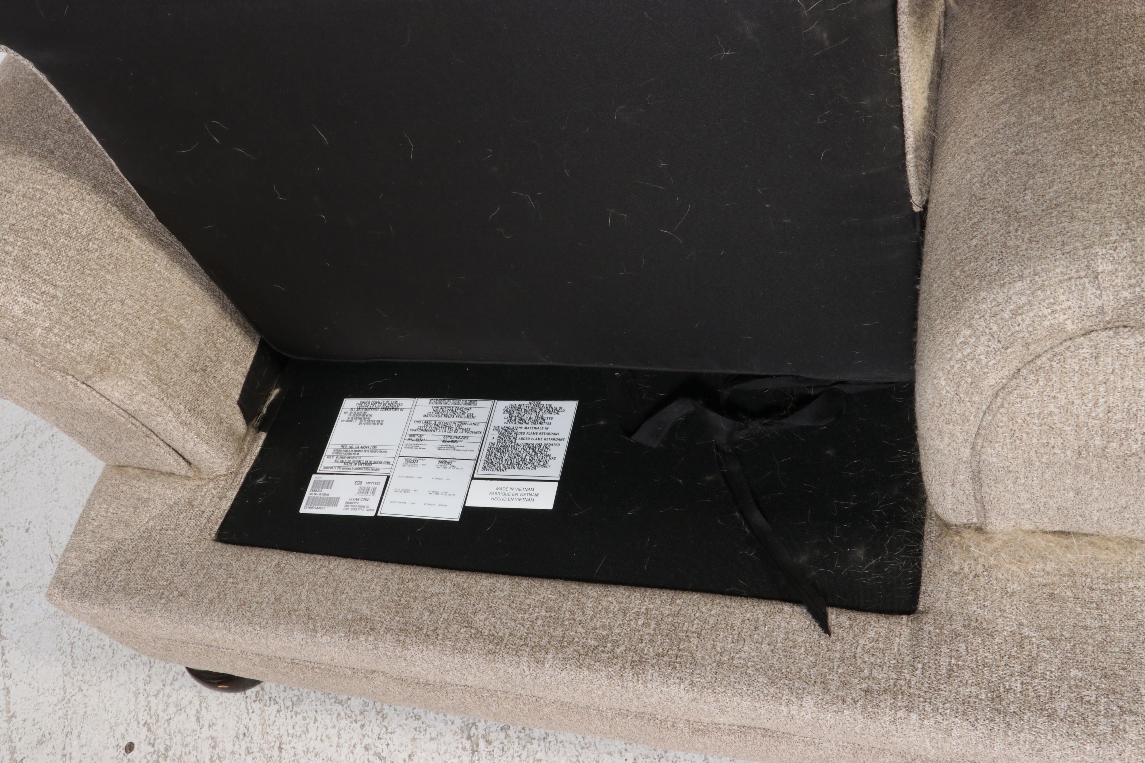 Pair of Millennium by Ashley "Chair and a Half" with Ottoman