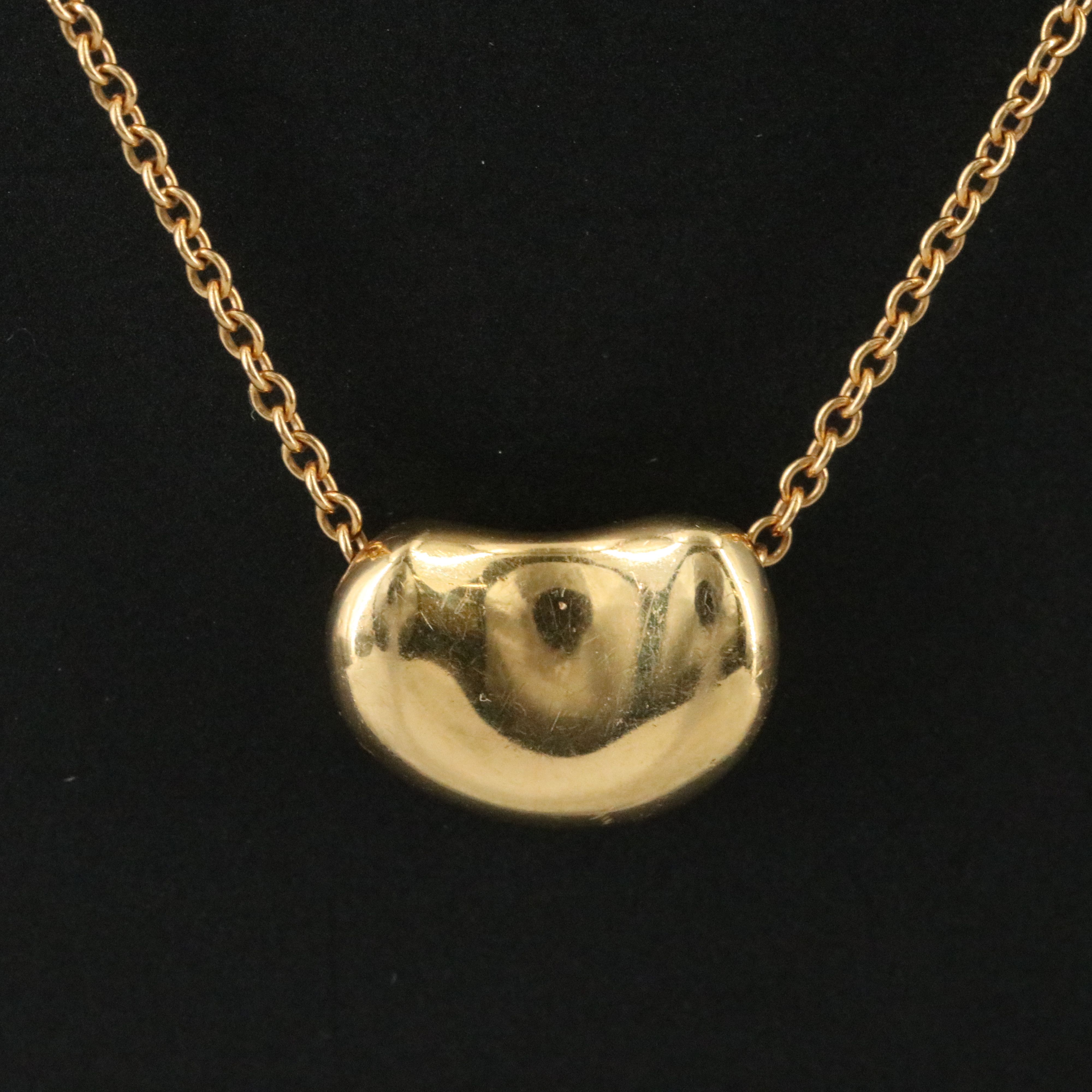 Elsa Peretti for Tiffany & Co. 18K Bean Design Necklace