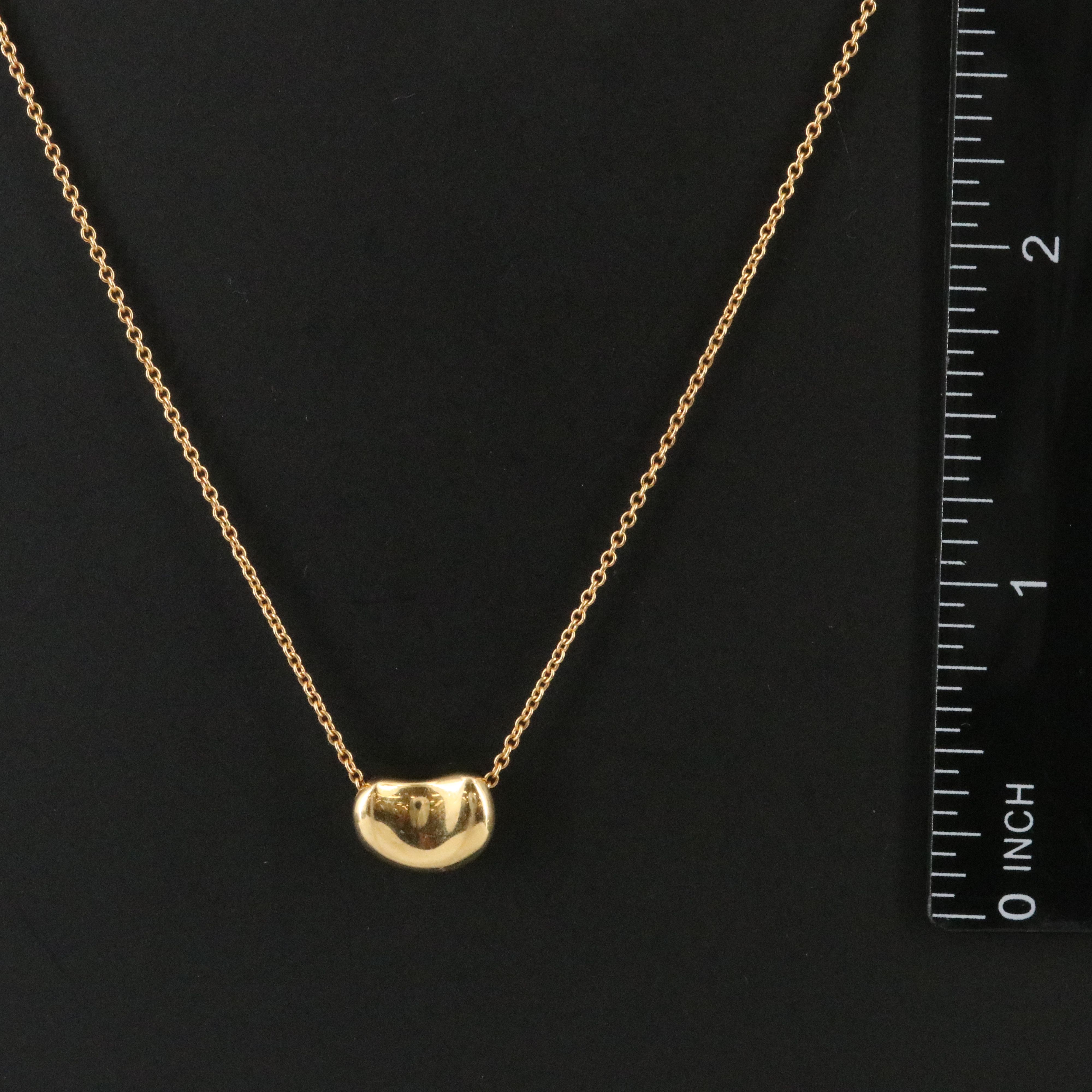 Elsa Peretti for Tiffany & Co. 18K Bean Design Necklace