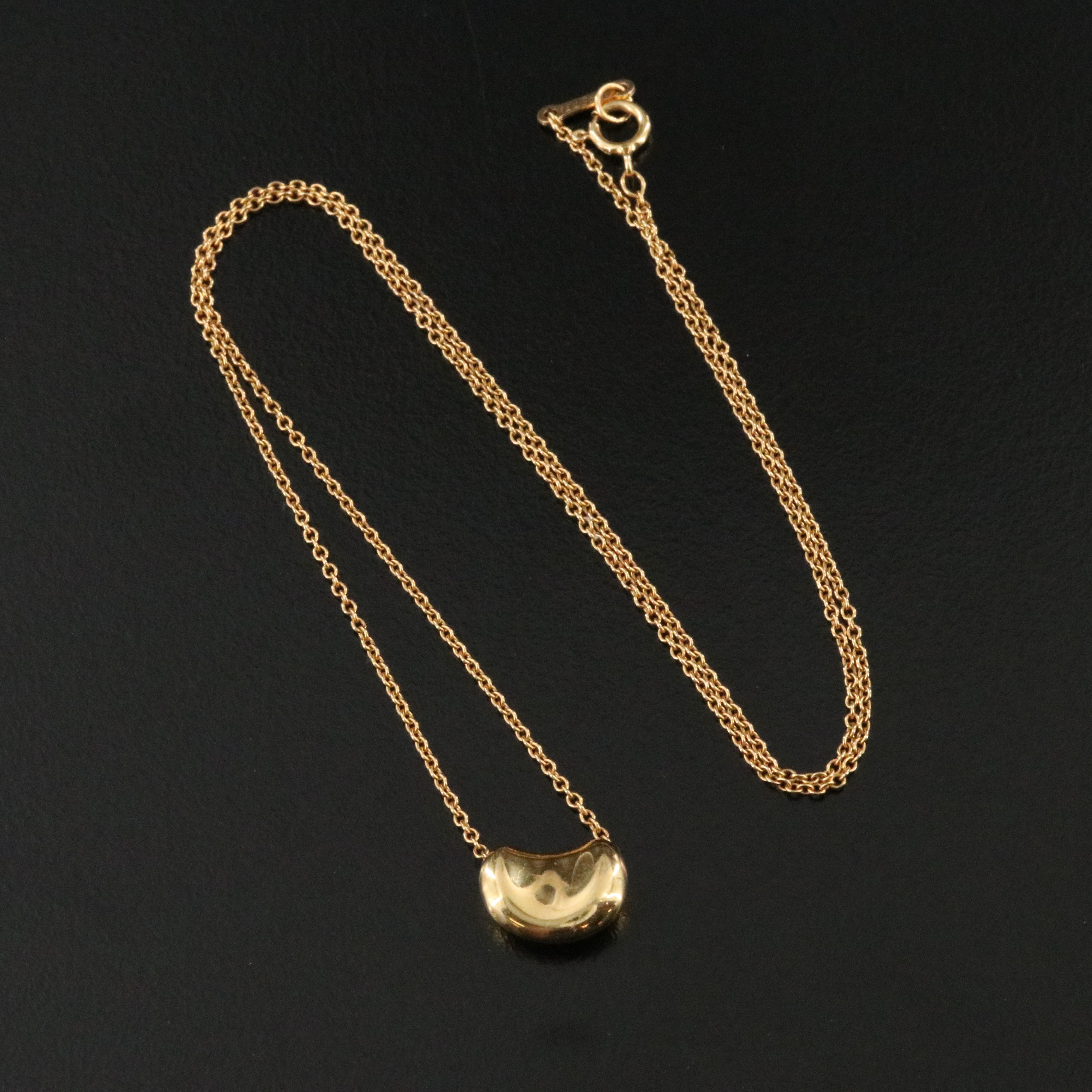 Elsa Peretti for Tiffany & Co. 18K Bean Design Necklace