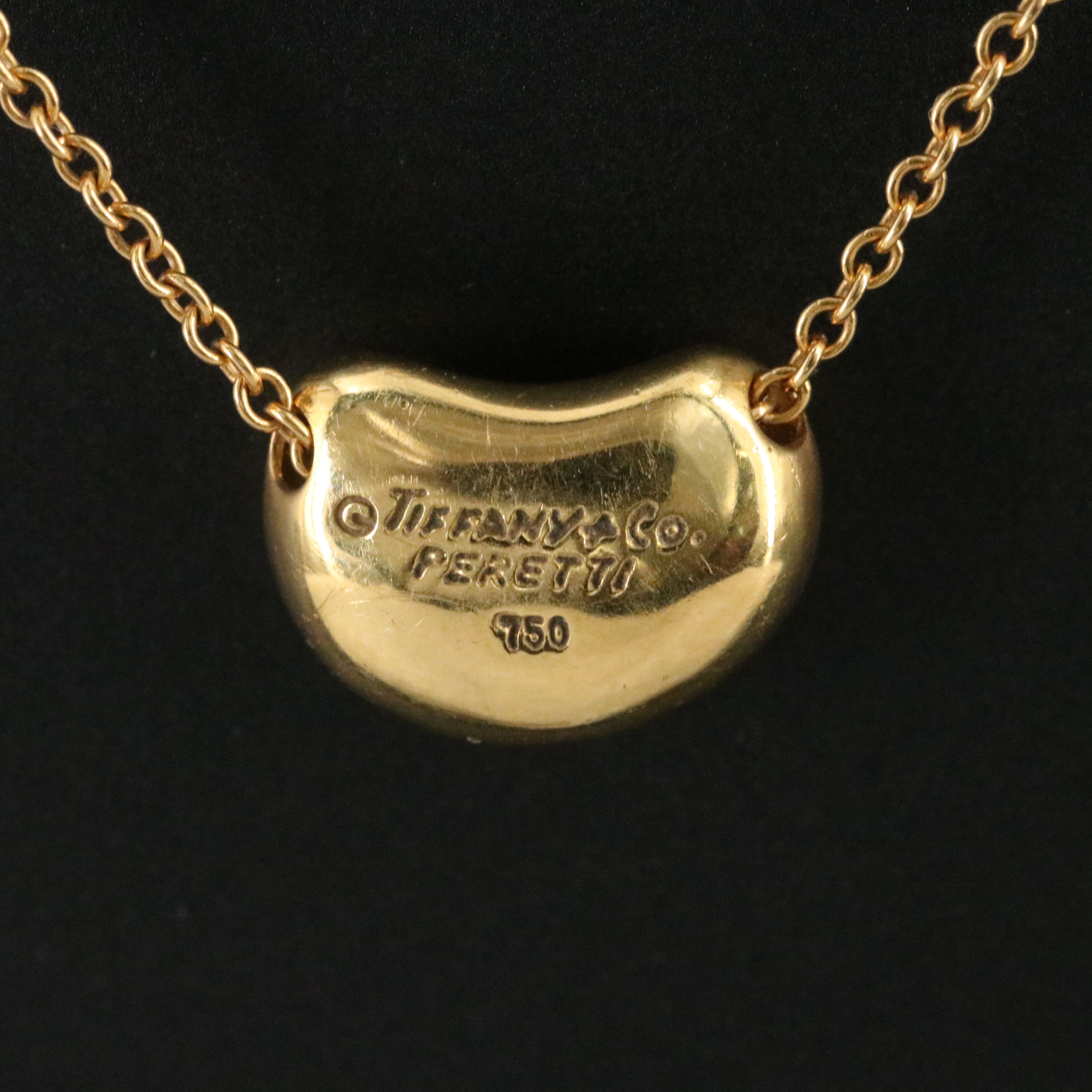 Elsa Peretti for Tiffany & Co. 18K Bean Design Necklace