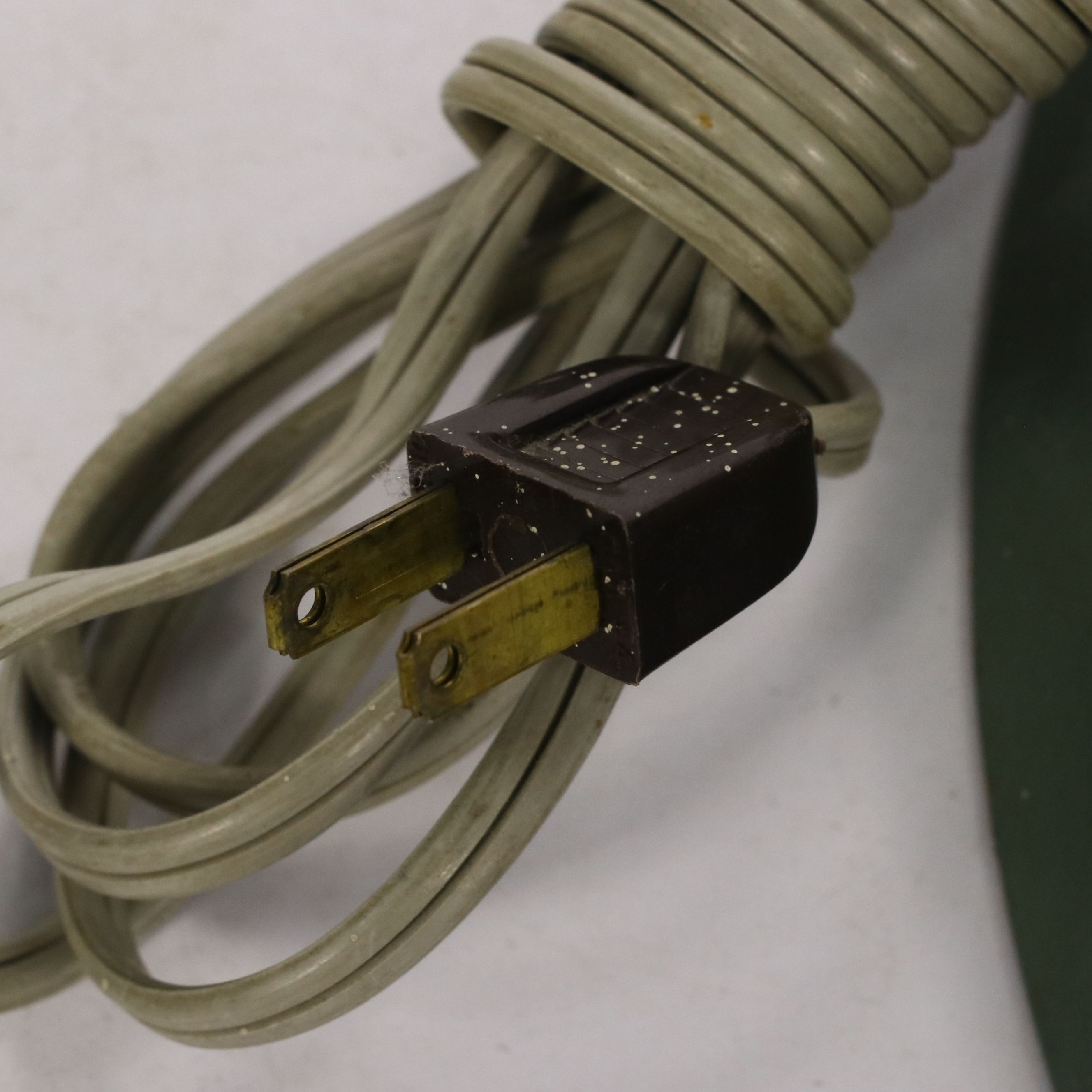 Vintage Floral Green Toleware Floor Lamps