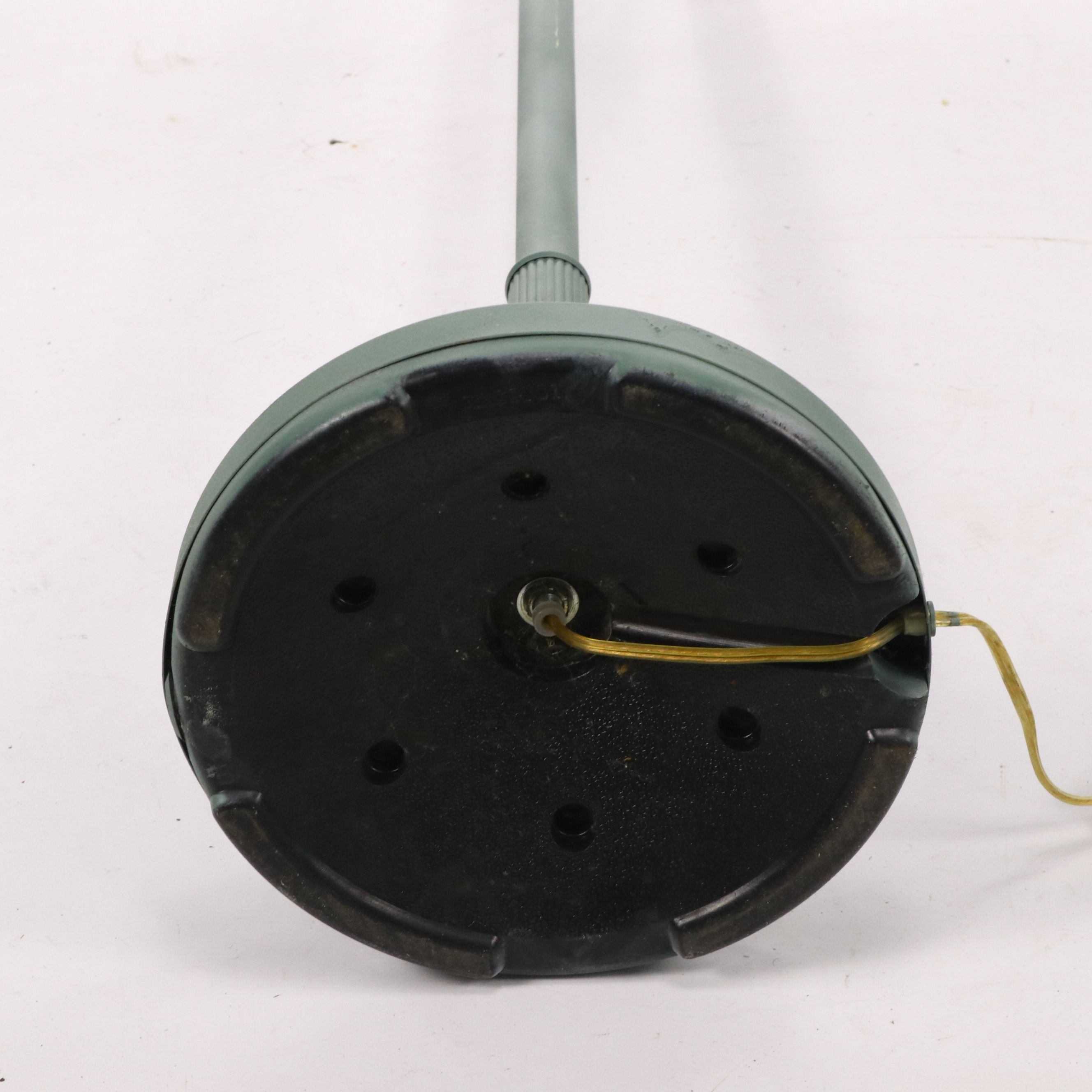 Vintage Floral Green Toleware Floor Lamps