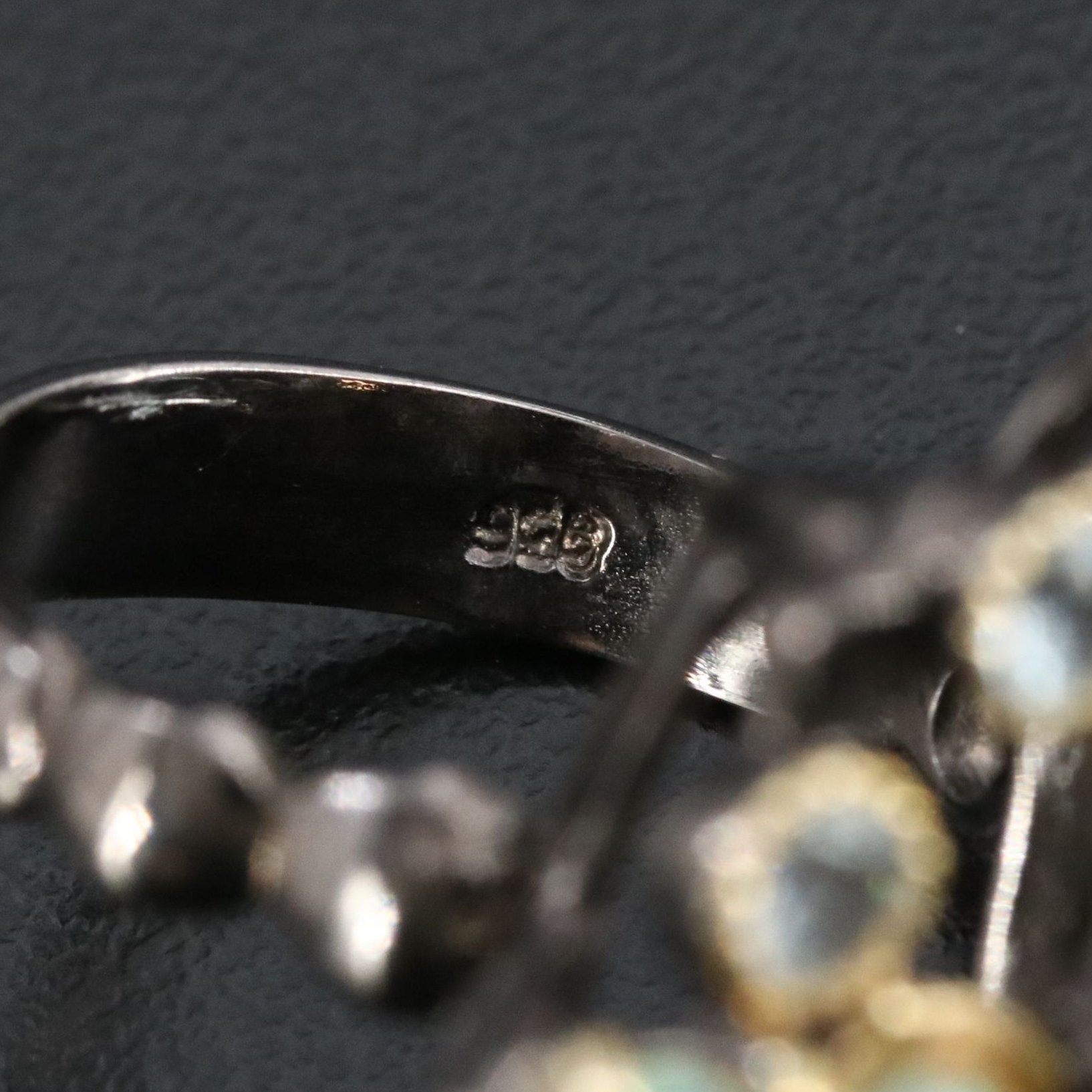 Sterling Opal and Blue Topaz Ring