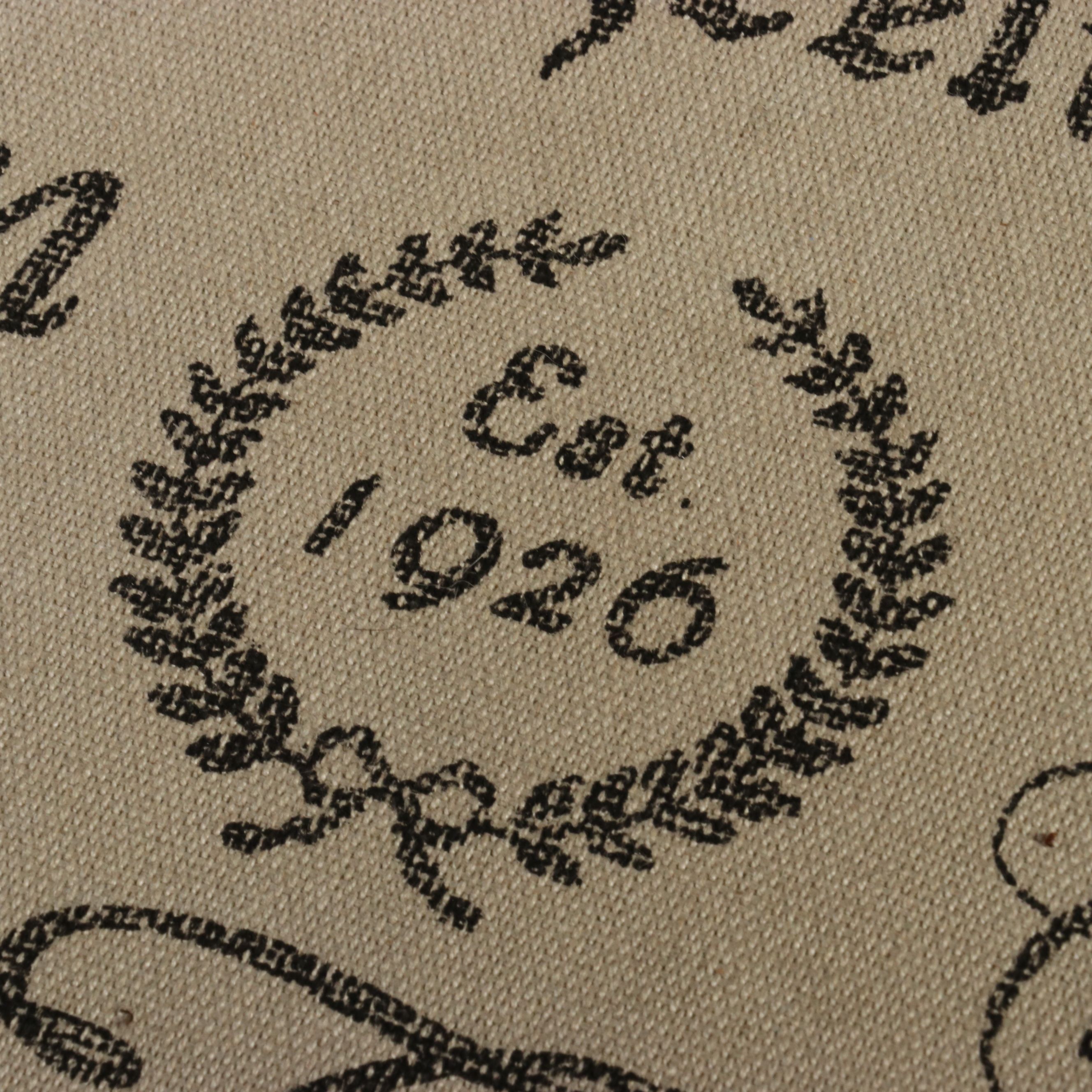 Ashley Furniture "Script" Upholstered Square Ottoman, 21st Century