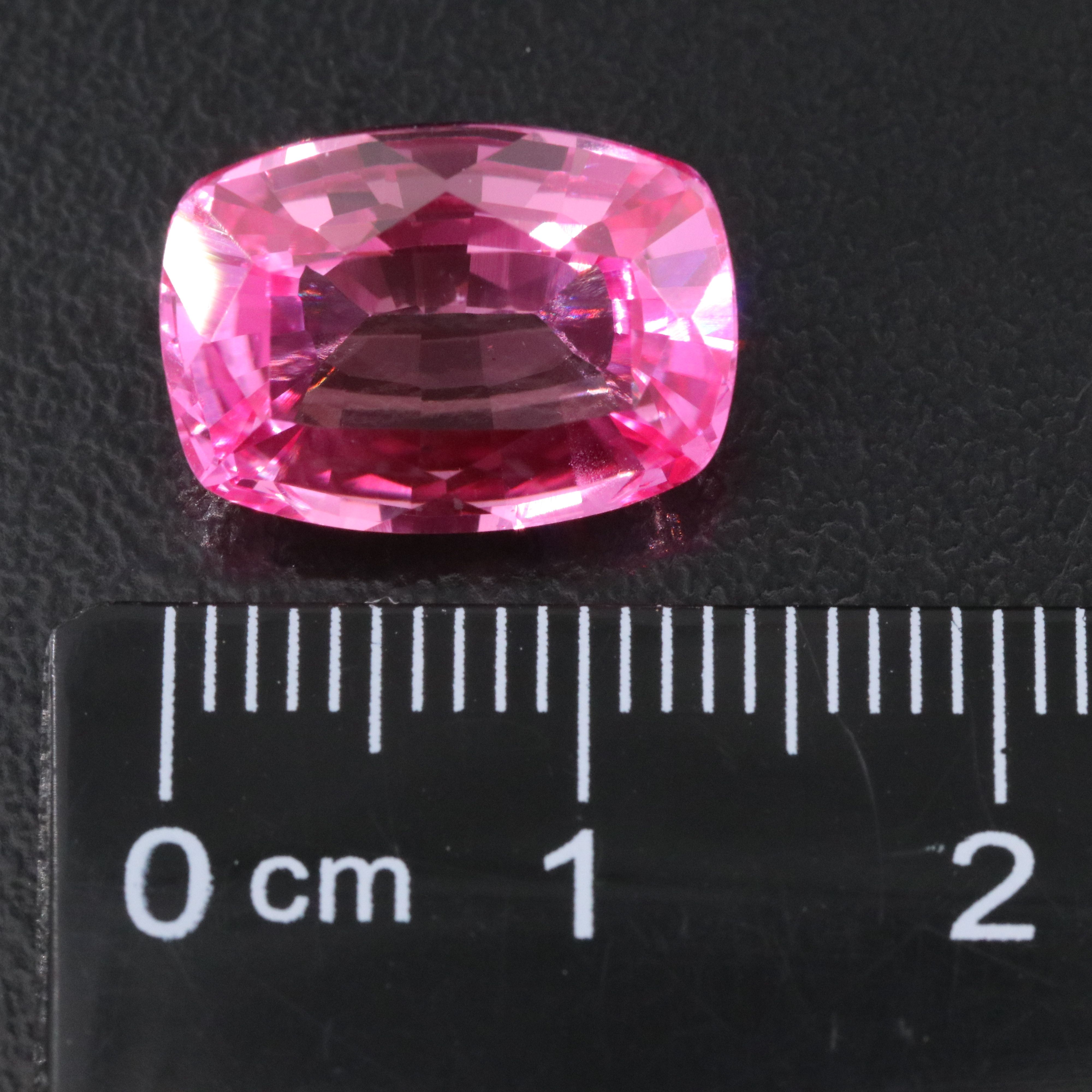 Loose 9.29 CT Lab Grown Pink Sapphire