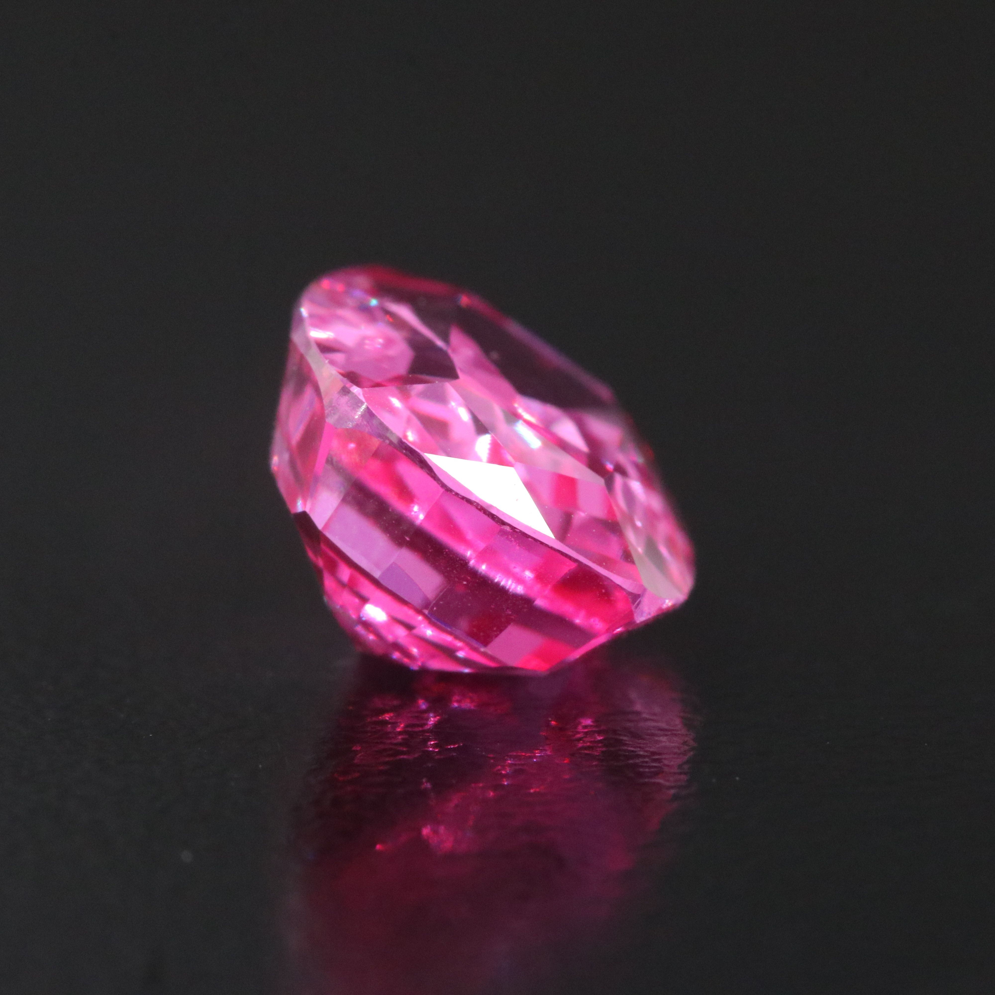 Loose 9.29 CT Lab Grown Pink Sapphire