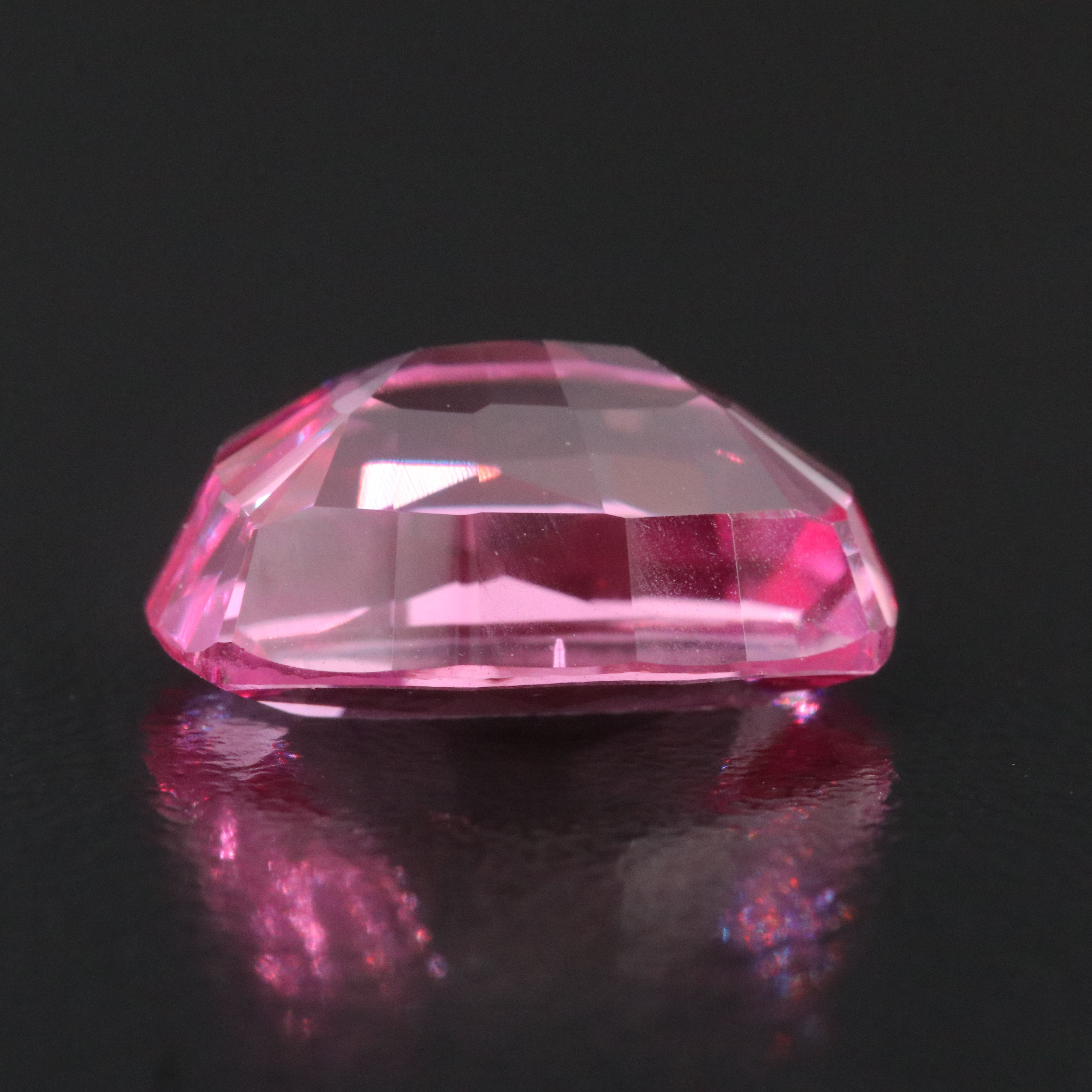 Loose 9.29 CT Lab Grown Pink Sapphire