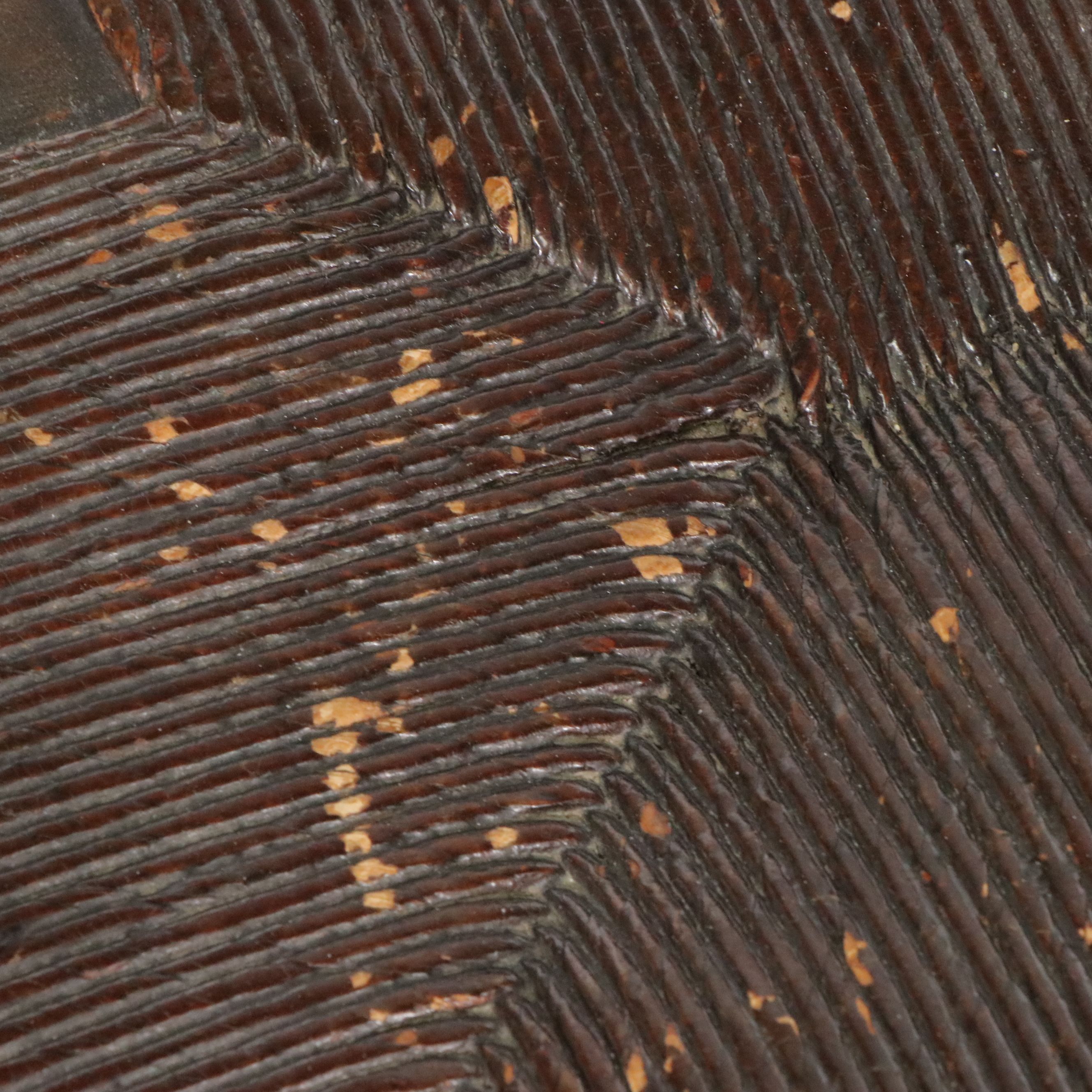 Karpen Sack-Back Windsor Style Armchair with Inset Rush Seat, Early 20th Century