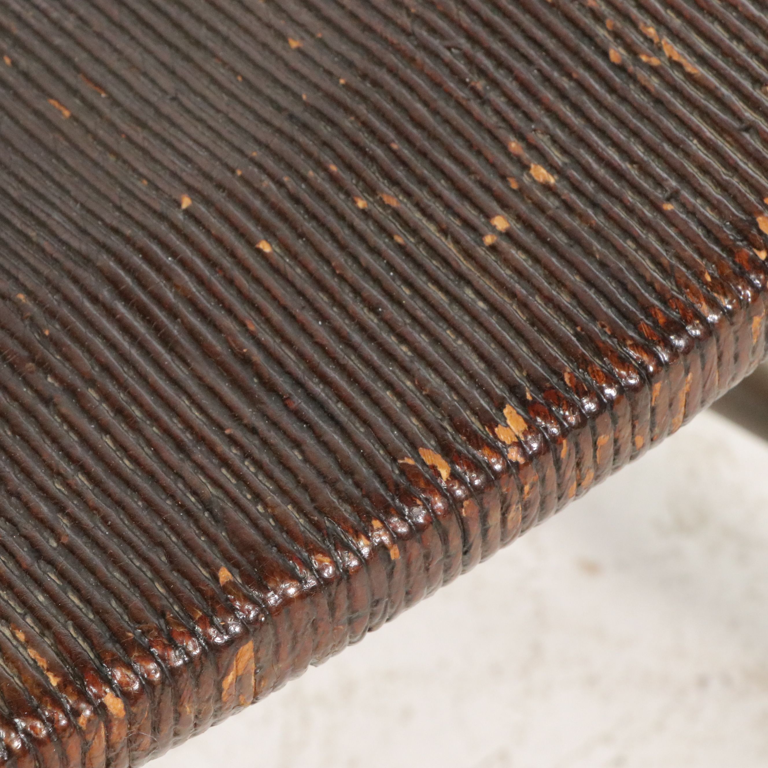 Karpen Sack-Back Windsor Style Armchair with Inset Rush Seat, Early 20th Century