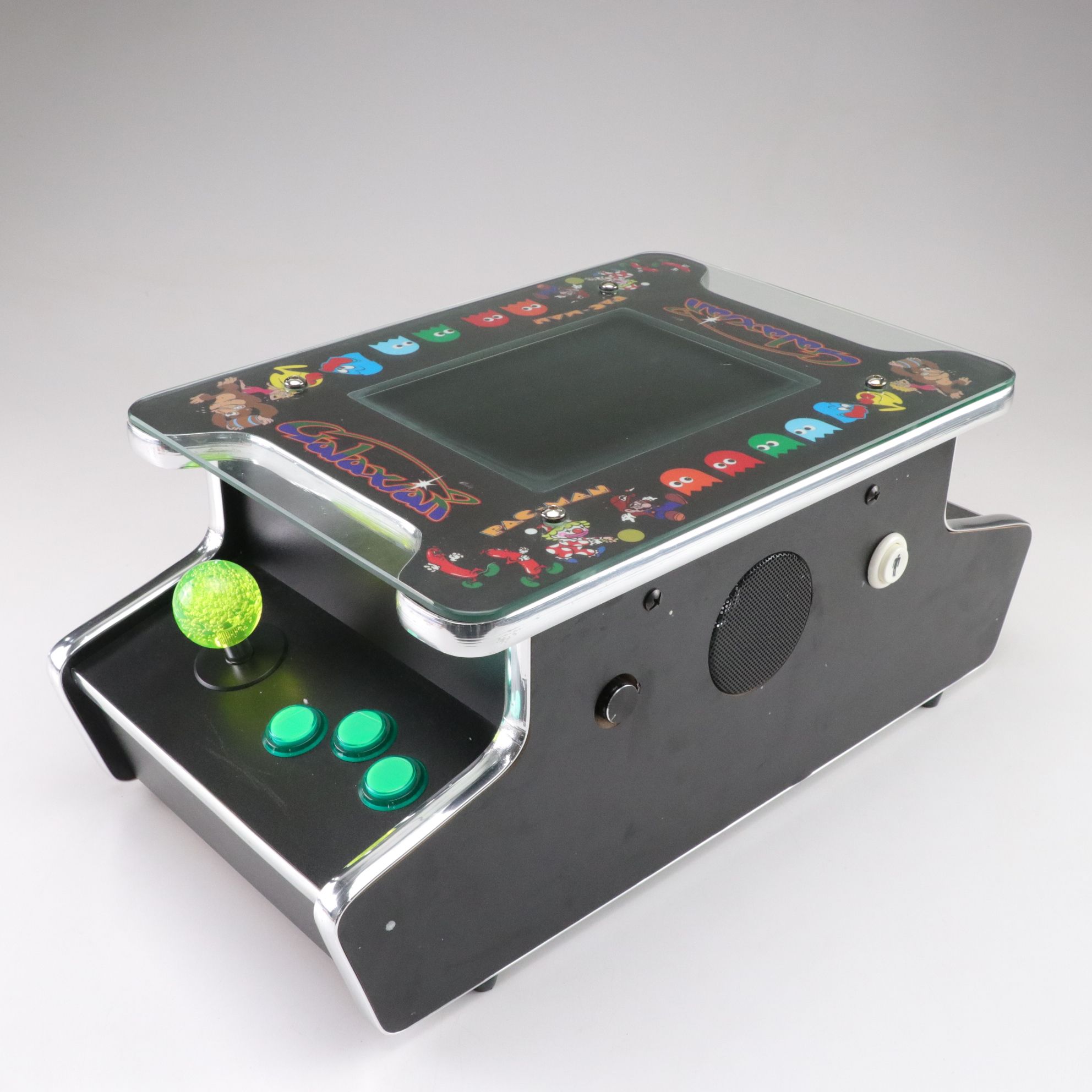 Cocktail Tabletop Arcade Machine with Pac-Man and More