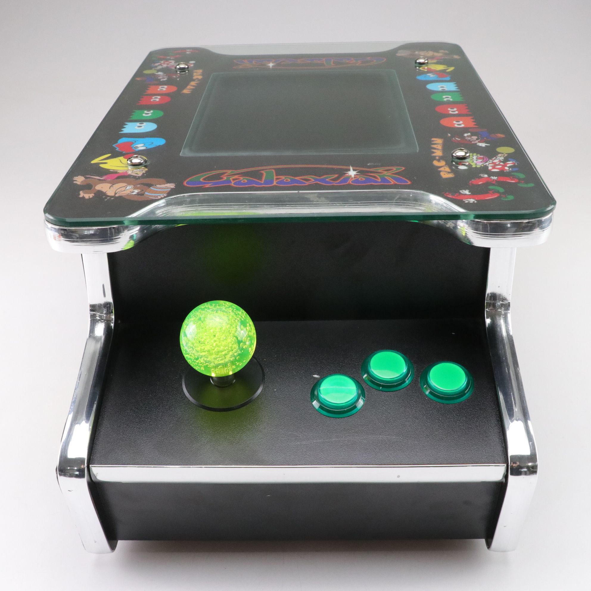 Cocktail Tabletop Arcade Machine with Pac-Man and More