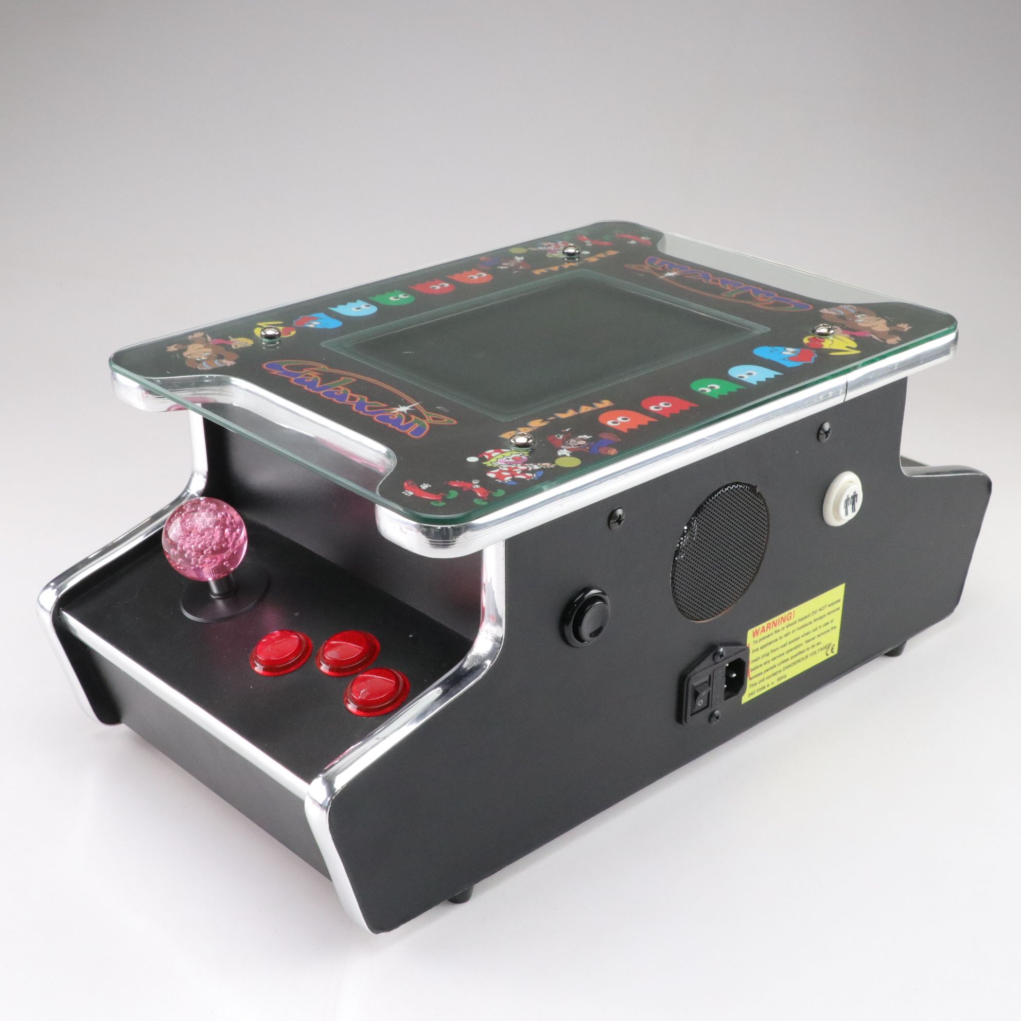 Cocktail Tabletop Arcade Machine with Pac-Man and More