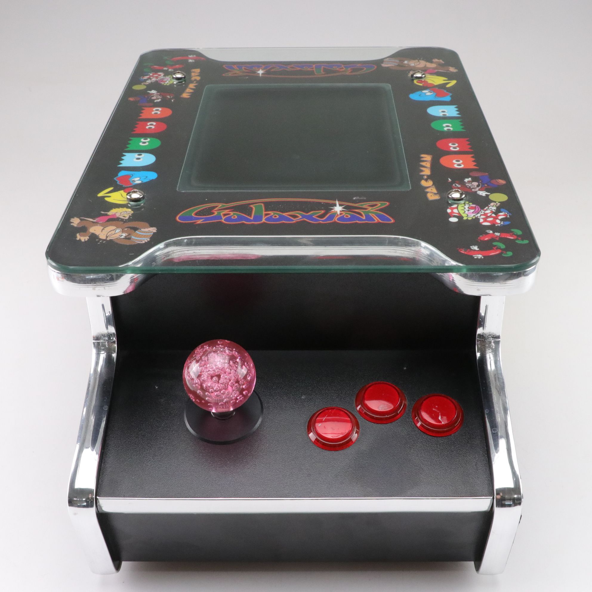 Cocktail Tabletop Arcade Machine with Pac-Man and More