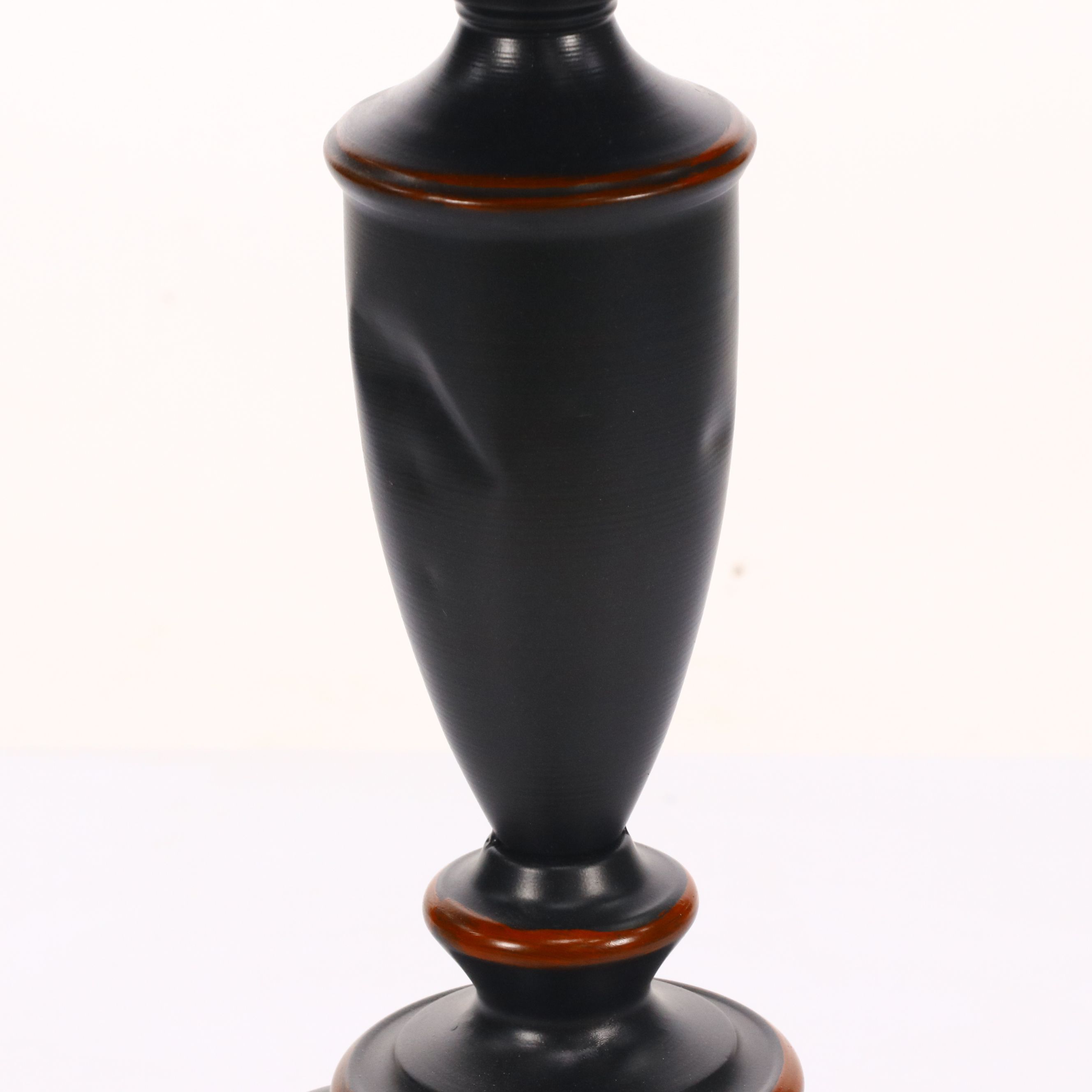 Wrought Iron Scrolled Table Lamps with Neoclassical Style Side Table