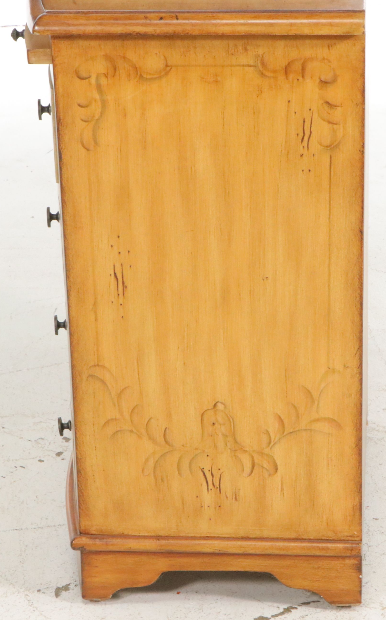 Pulaski Furniture Paint-Decorated Wood Bow-Front Accent Chest