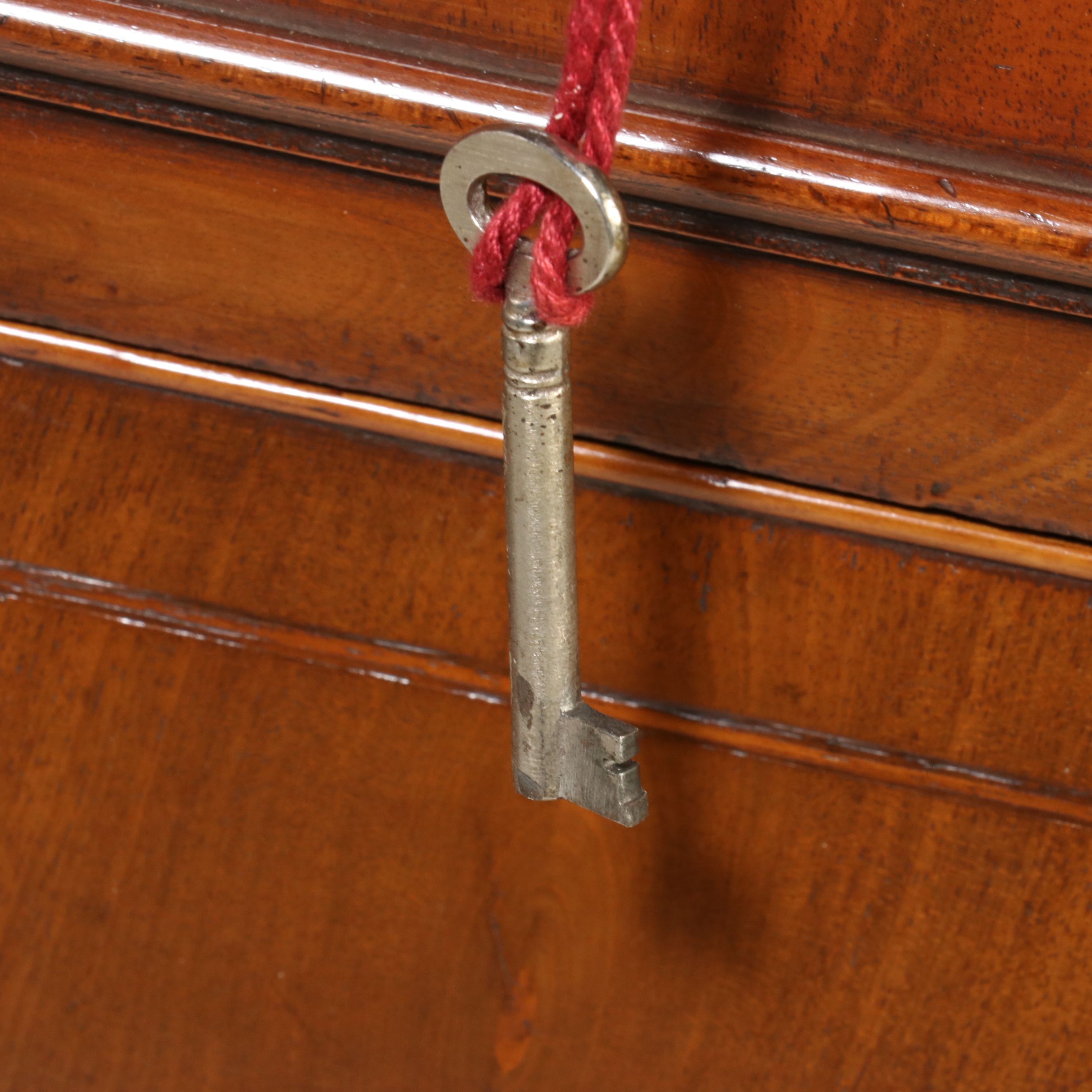 George III Style Mahogany Chest-on-Chest with Chinese Chippendale Base, 19th C.