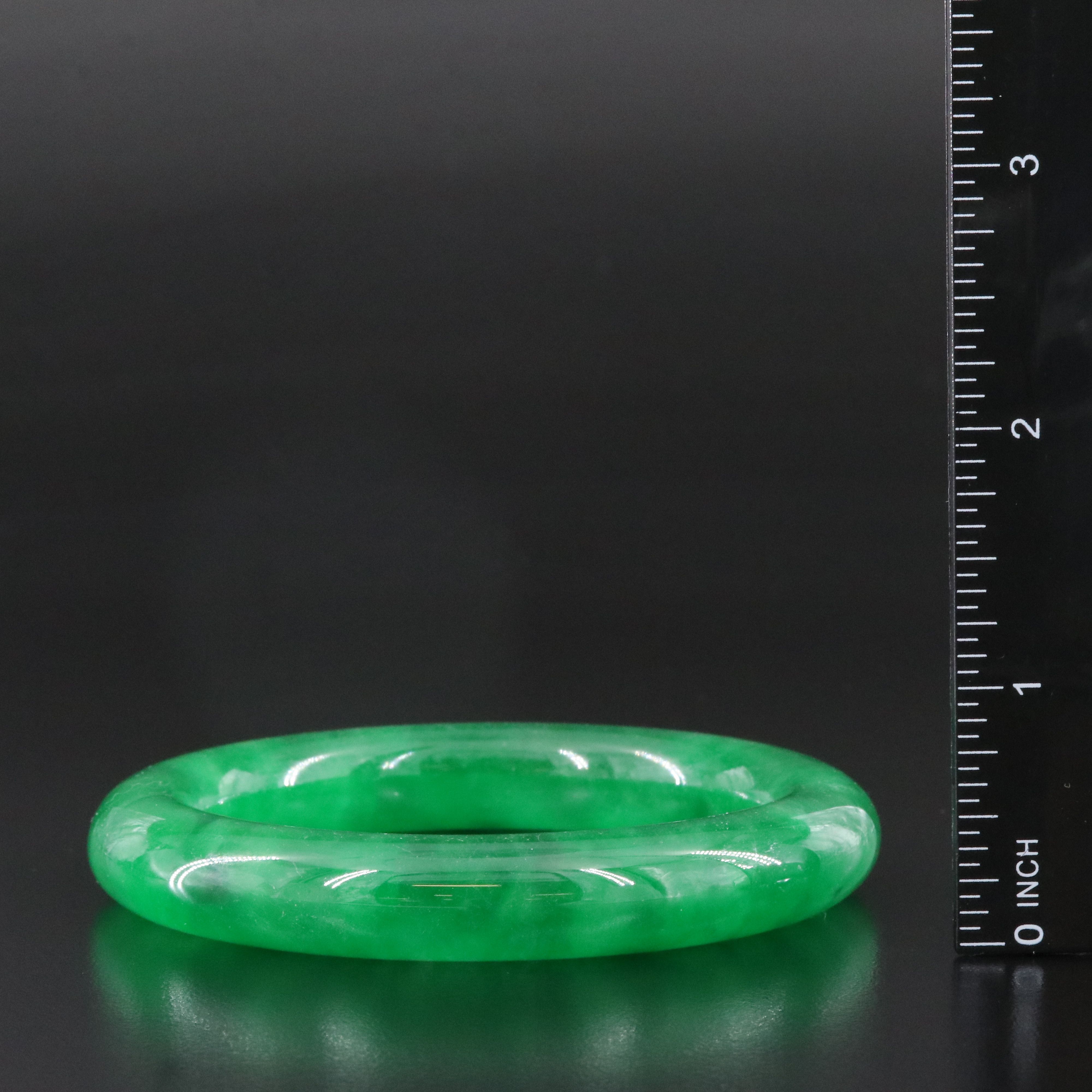 Jadeite Hololith Bangle